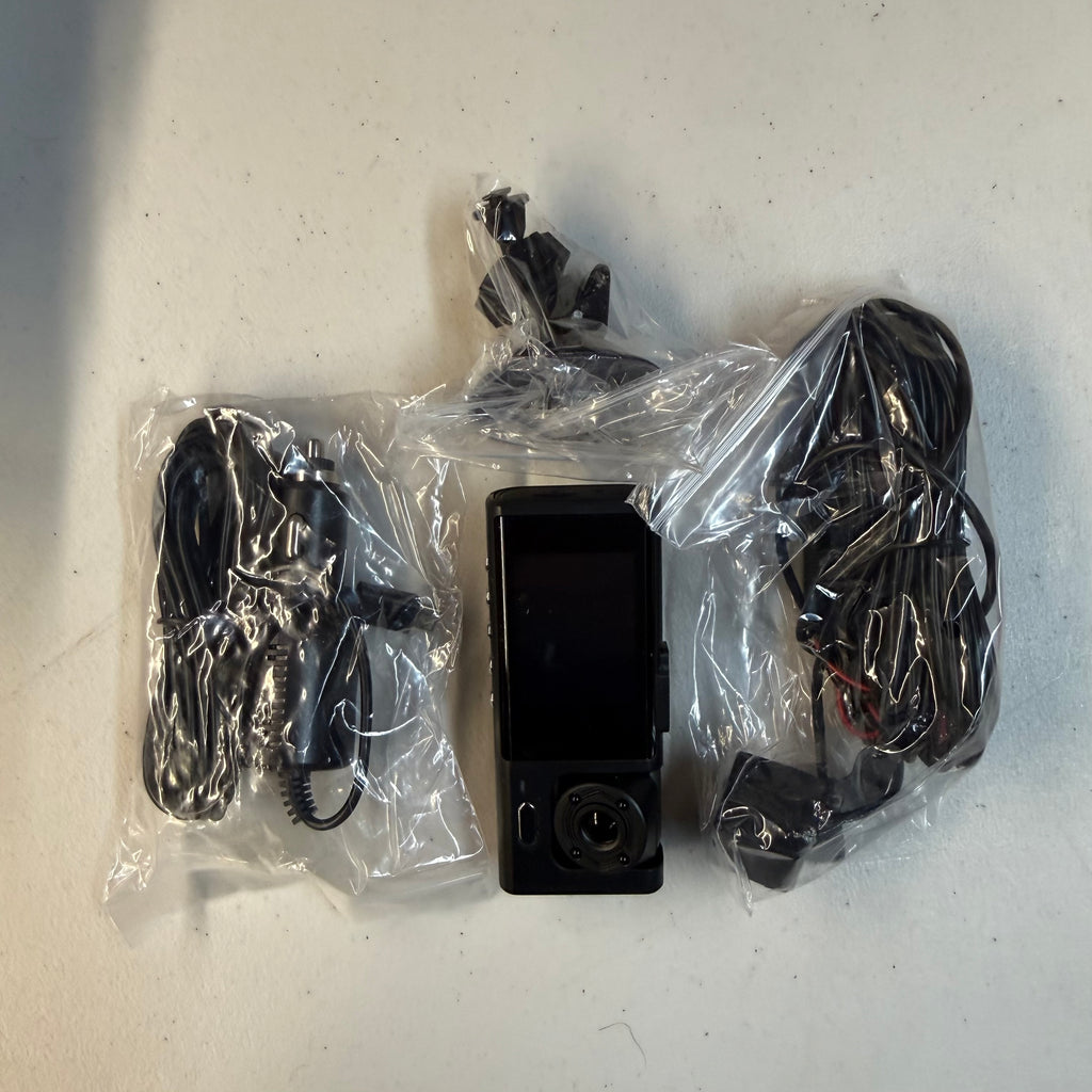 Black Box Traffic Recorder - 1296P Dual Channel Dash Cam with Rear View - Open Box Like New