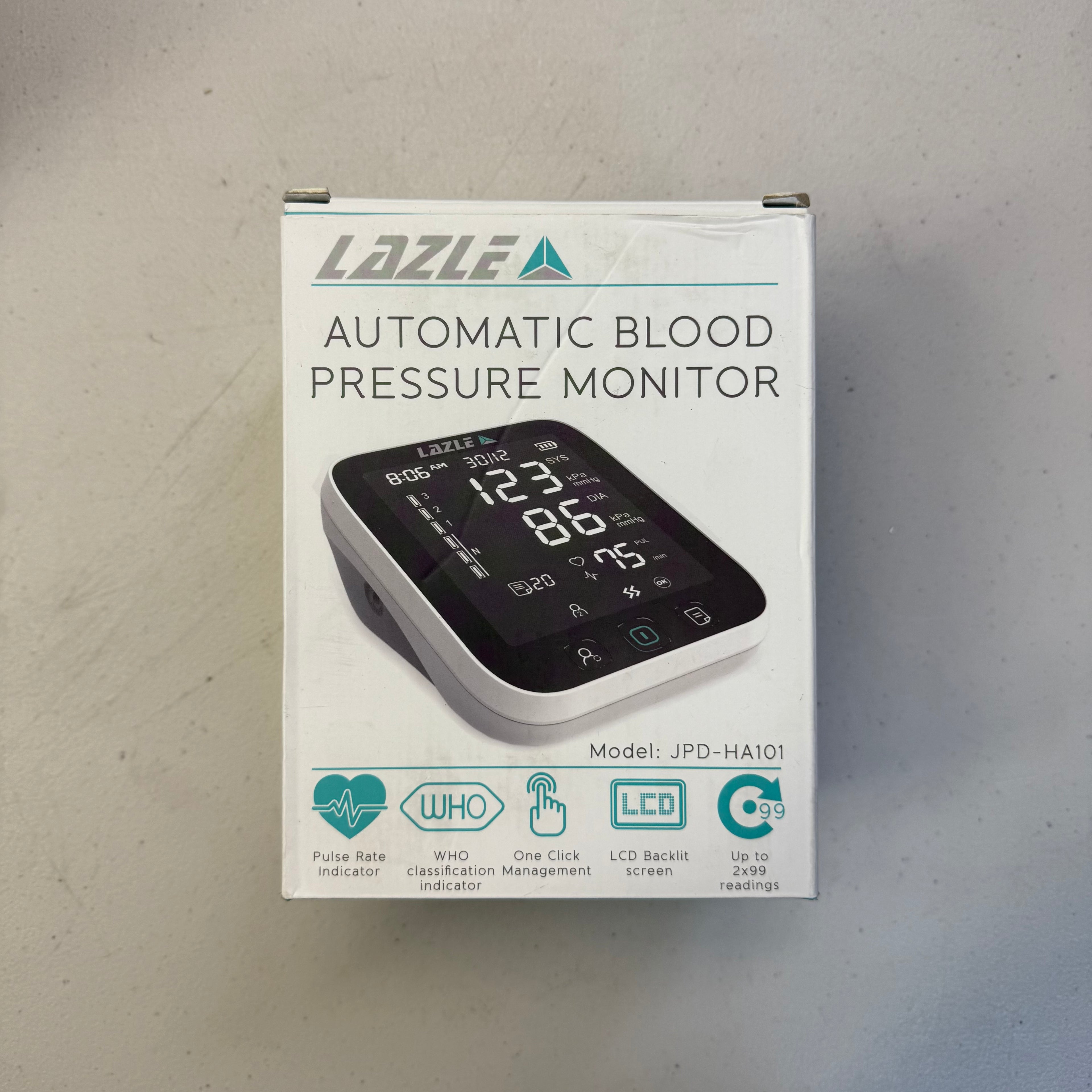 LAZLE Automatic Blood Pressure Monitor JPD-HA101 (Open Box - Like New)