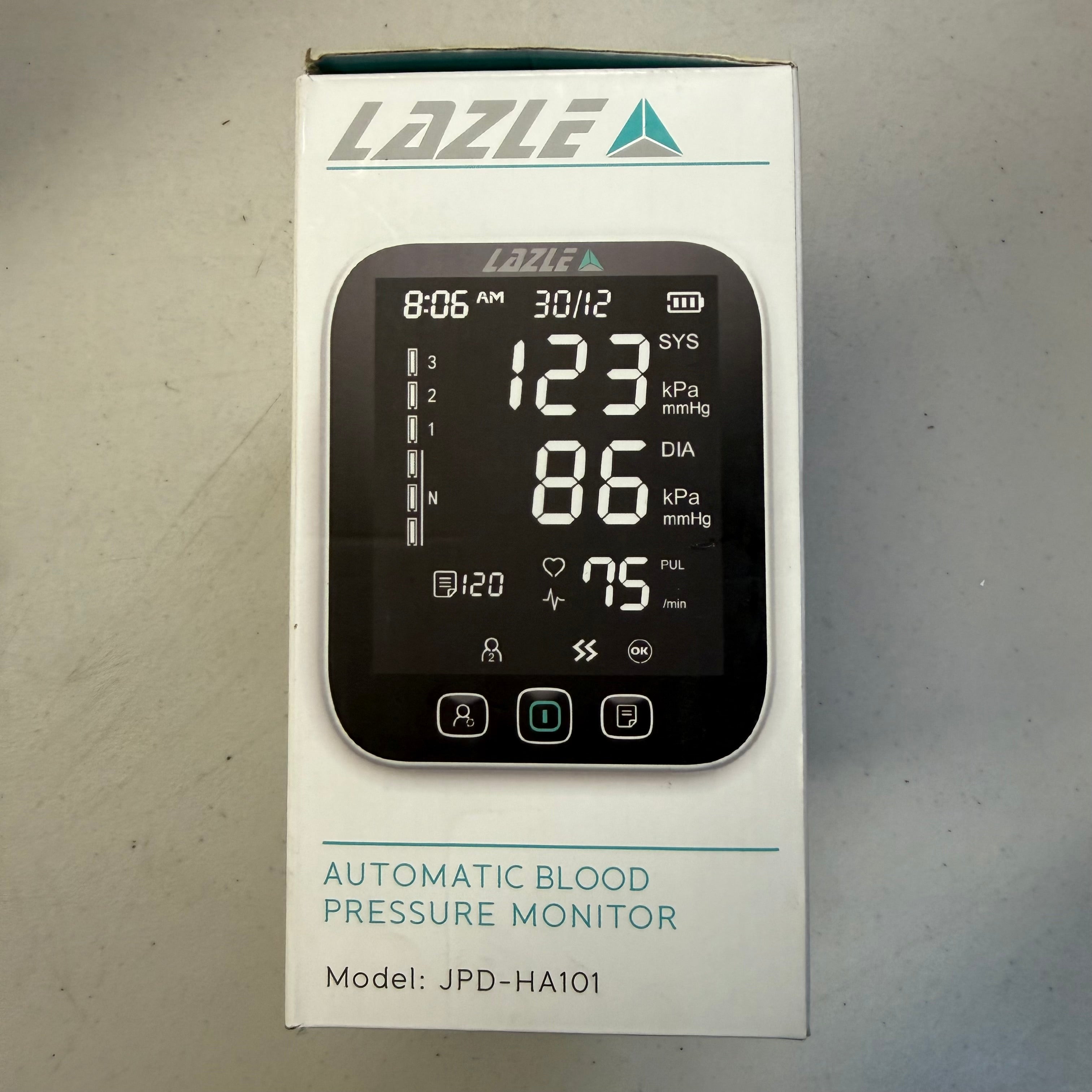 LAZLE Automatic Blood Pressure Monitor JPD-HA101 (Open Box - Like New)