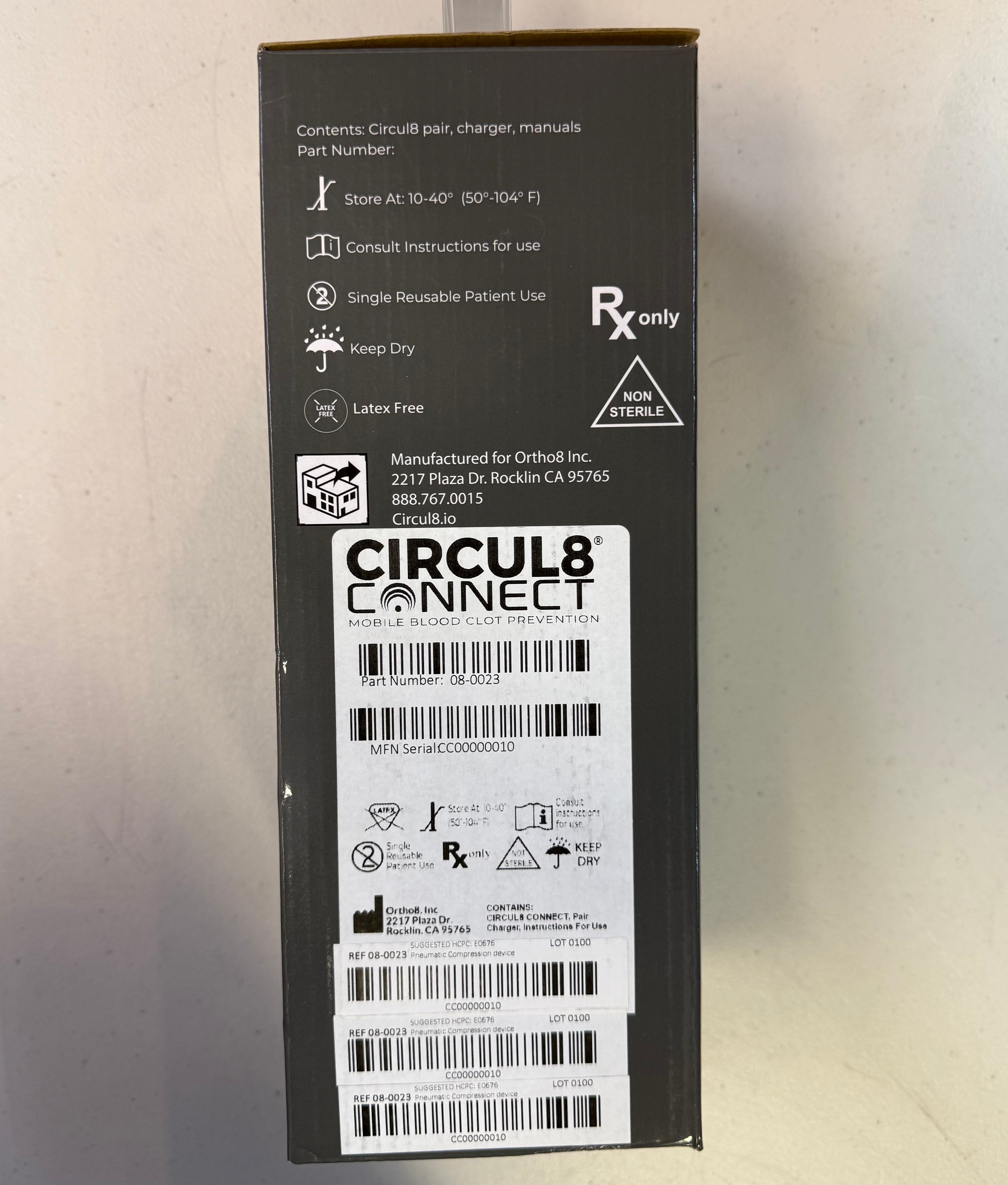 Circul8 Connect Mobile Blood Clot Prevention Device - Bluetooth (Open Box - Like New)