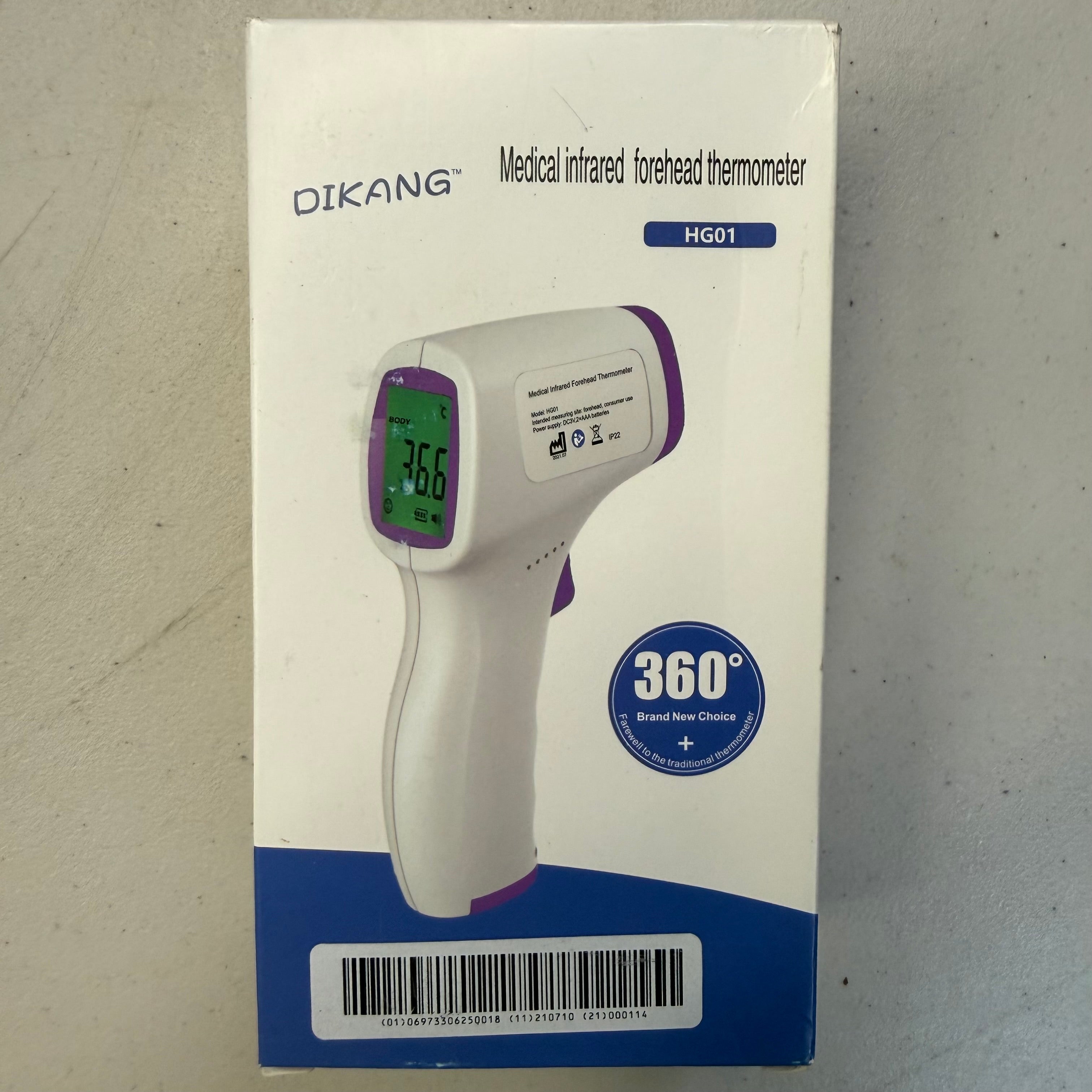 DIKANG Medical Infrared Forehead Thermometer HG01 (Open Box - Like New)
