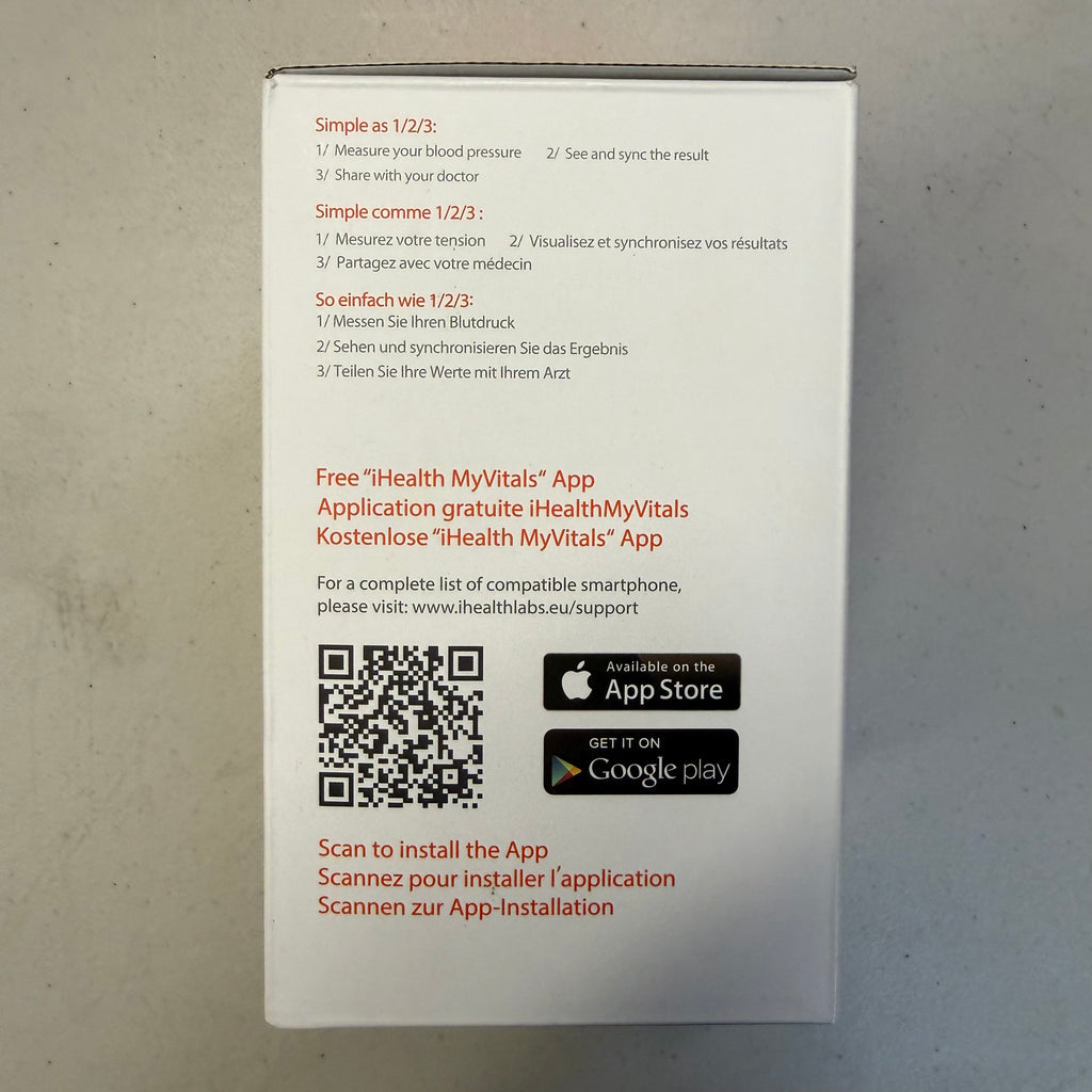 iHealth Track Connected Blood Pressure Monitor KN-550BT (Open Box - Like New)