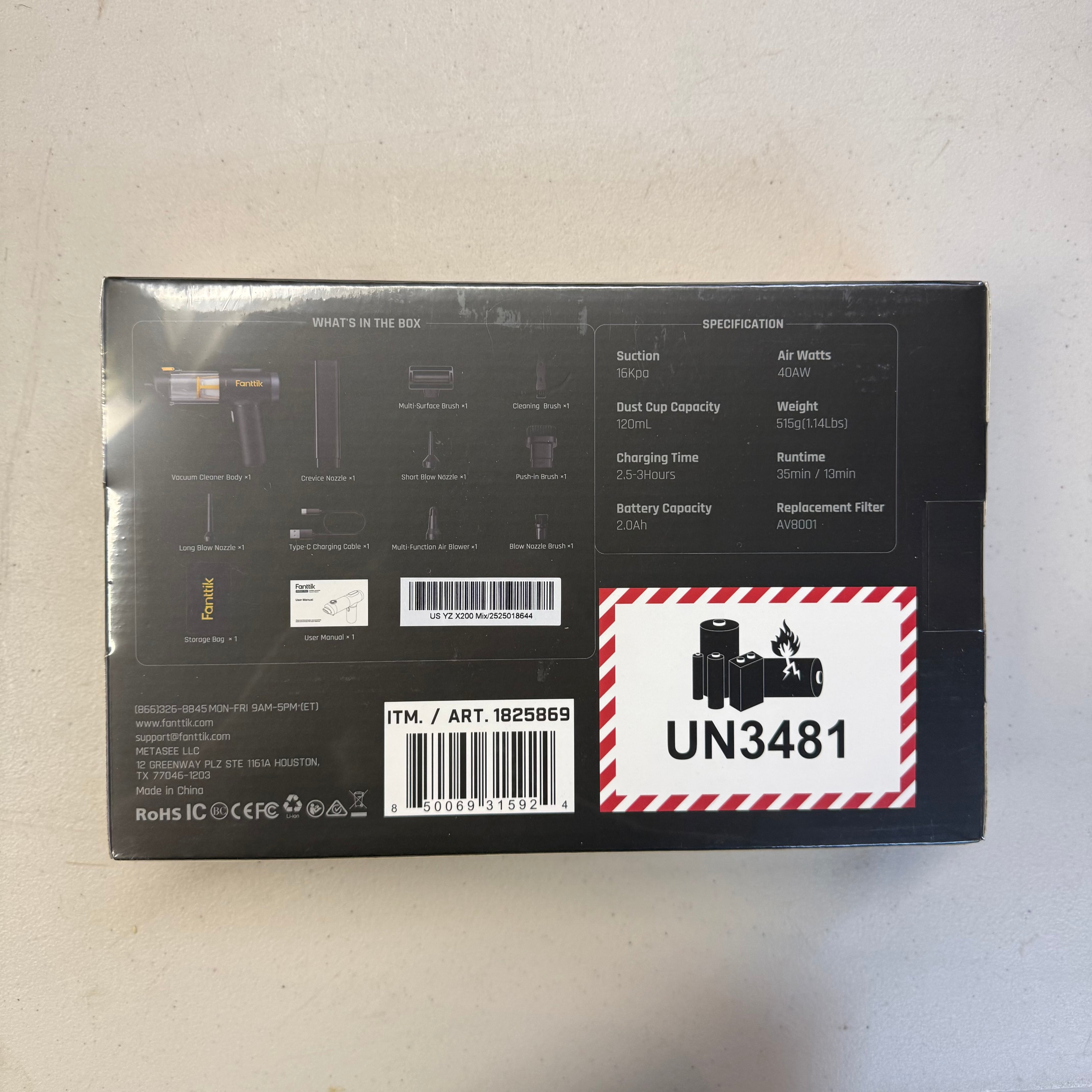 Fanttik X200 Mix 4-in-1 Cordless Handheld Vacuum Cleaner & Blower (Brand New)