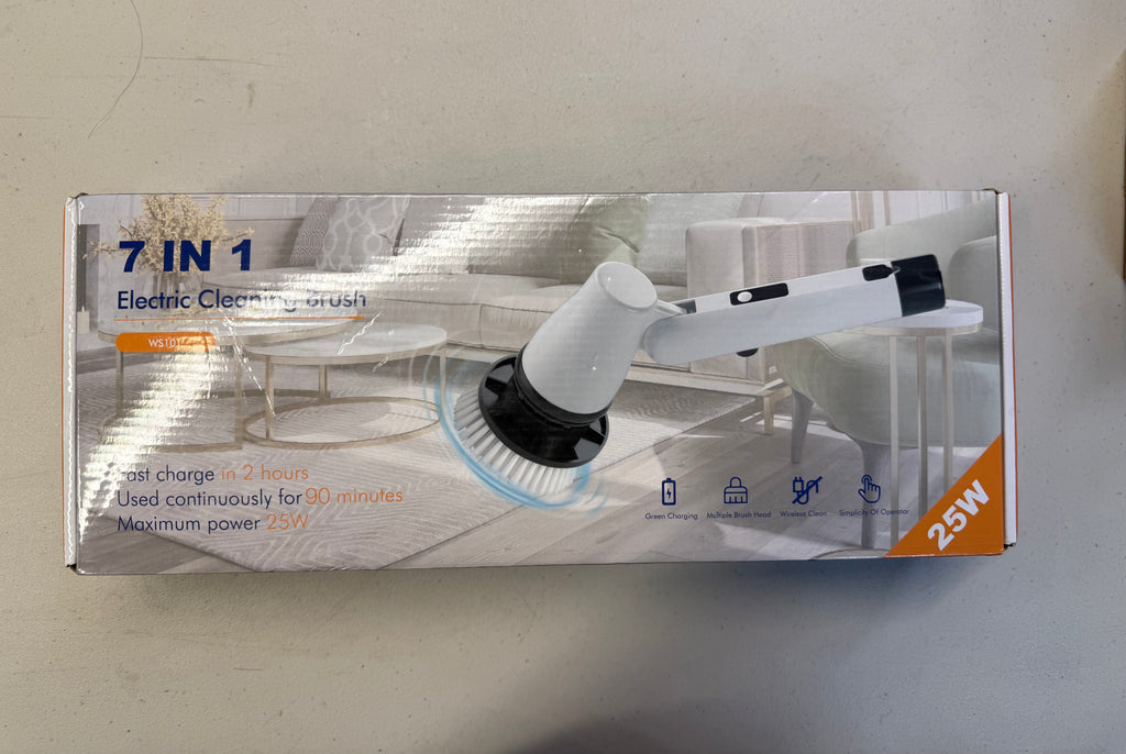 7-in-1 Electric Cleaning Brush - Cordless Power Scrubber (Open Box - Like New)