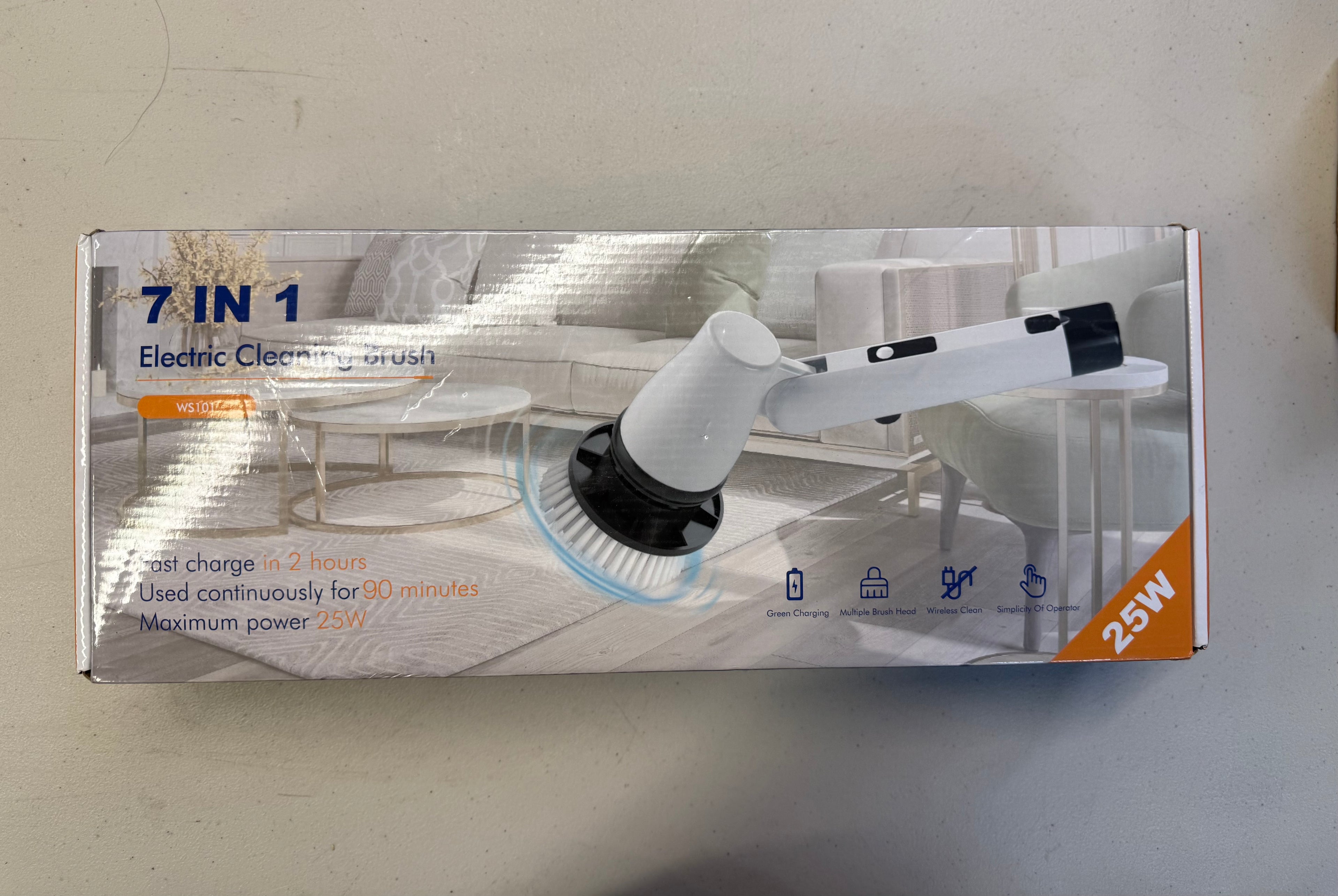 7-in-1 Electric Cleaning Brush - Cordless Power Scrubber (Open Box - Like New)