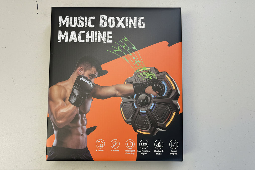 Music Boxing Machine with LED Lights & Bluetooth - Smart Fitness Trainer (Open Box - Like New)