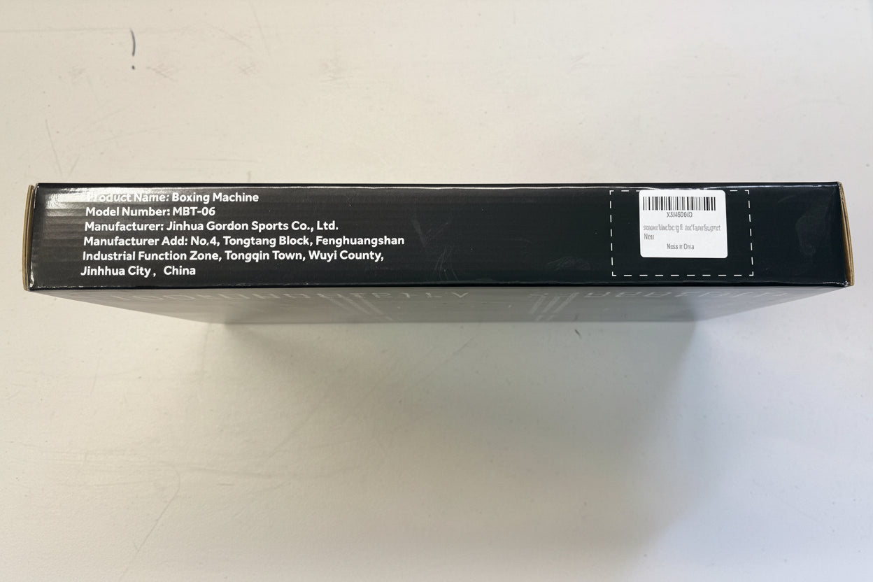 Music Boxing Machine with LED Lights & Bluetooth - Smart Fitness Trainer (Open Box - Like New)