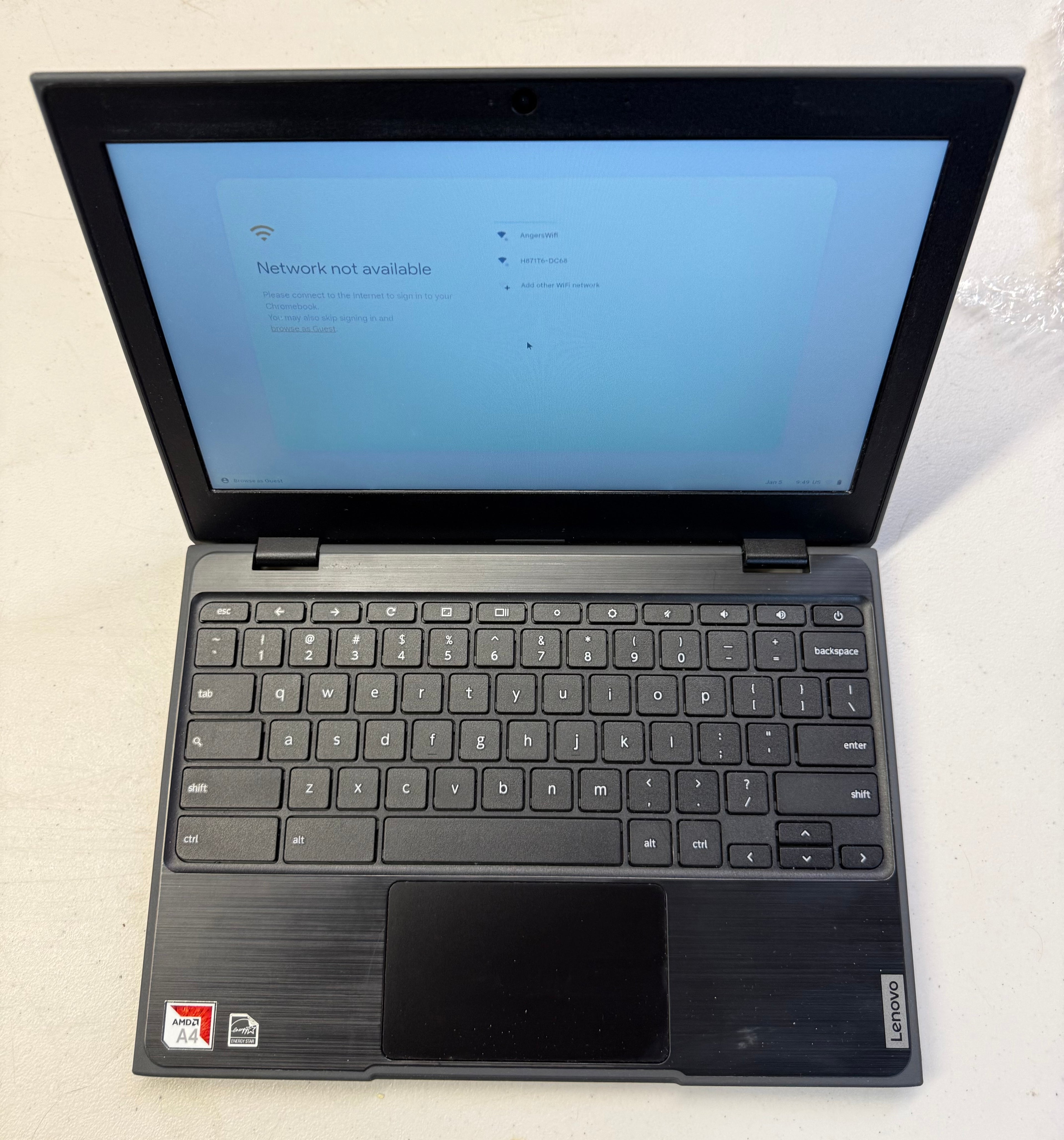Lenovo 100e Chromebook 2nd Gen - AMD A4, 4GB RAM, 32GB eMMC (Open Box - Good Condition)