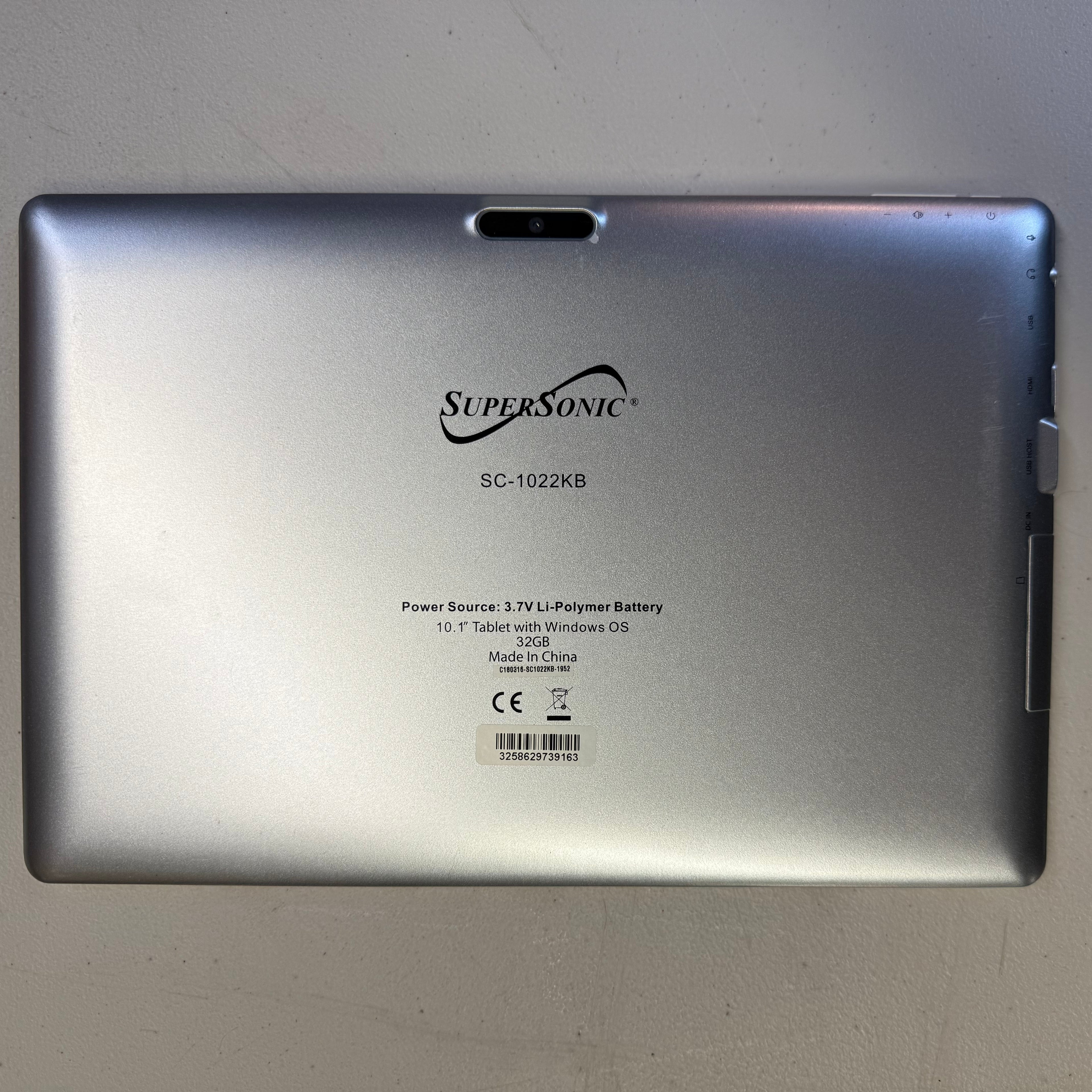 SuperSonic SC-1022KB 10.1" Windows Tablet with Keyboard - 32GB (Used - Good Condition)