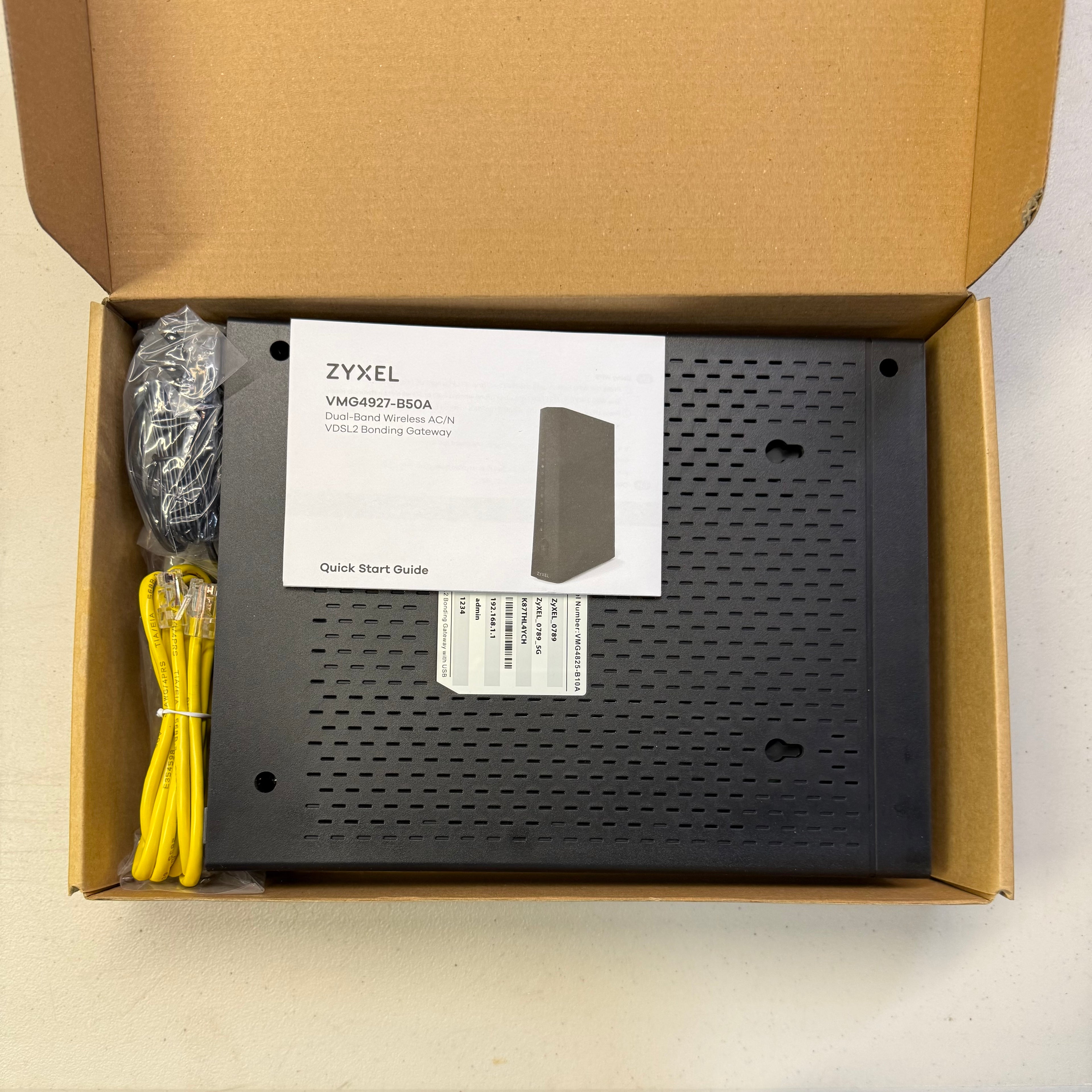 ZyXEL VMG4927-B50A VDSL Gateway - Dual-Band Wireless AC/N VDSL2 Bonding Gateway (Open Box - Like New)