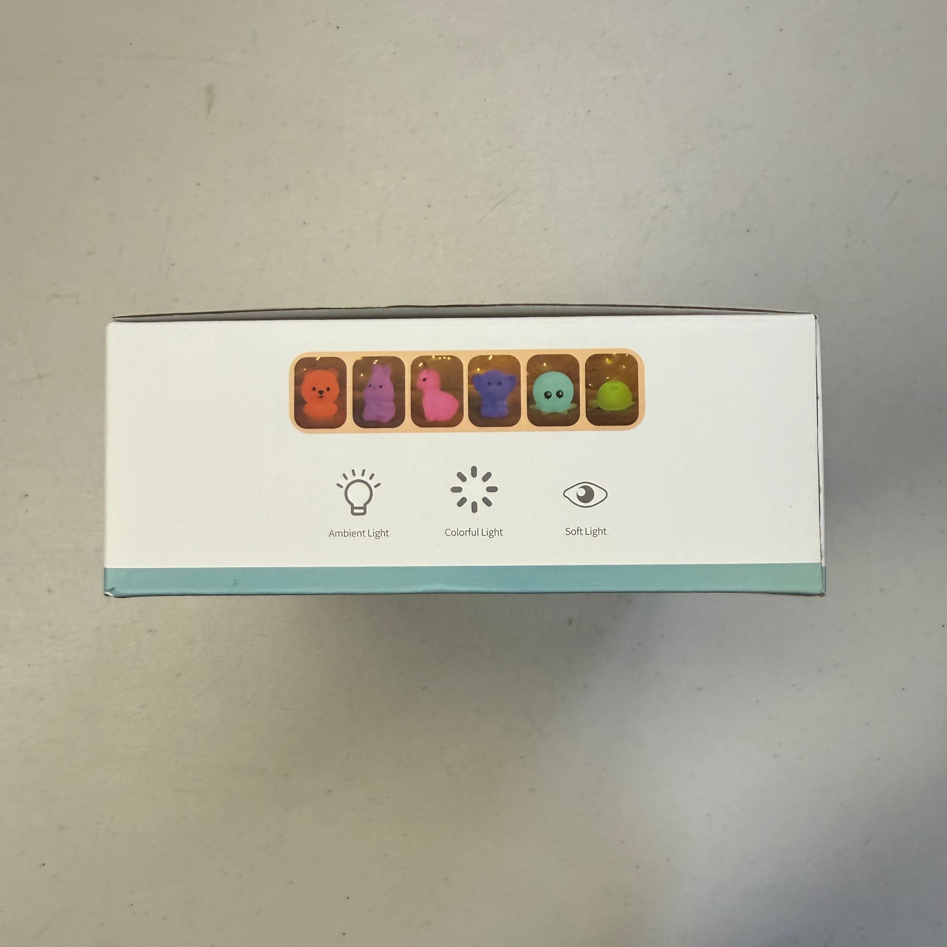 Cute Animal Series Mini Silicone Night Light - 6-Piece Set (Open Box - Like New)