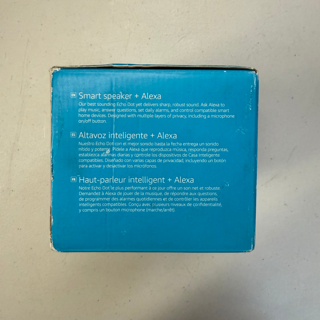 Amazon Echo Dot (5th Generation) Smart Speaker with Alexa - Charcoal (Open Box - Like New, Box Worn)