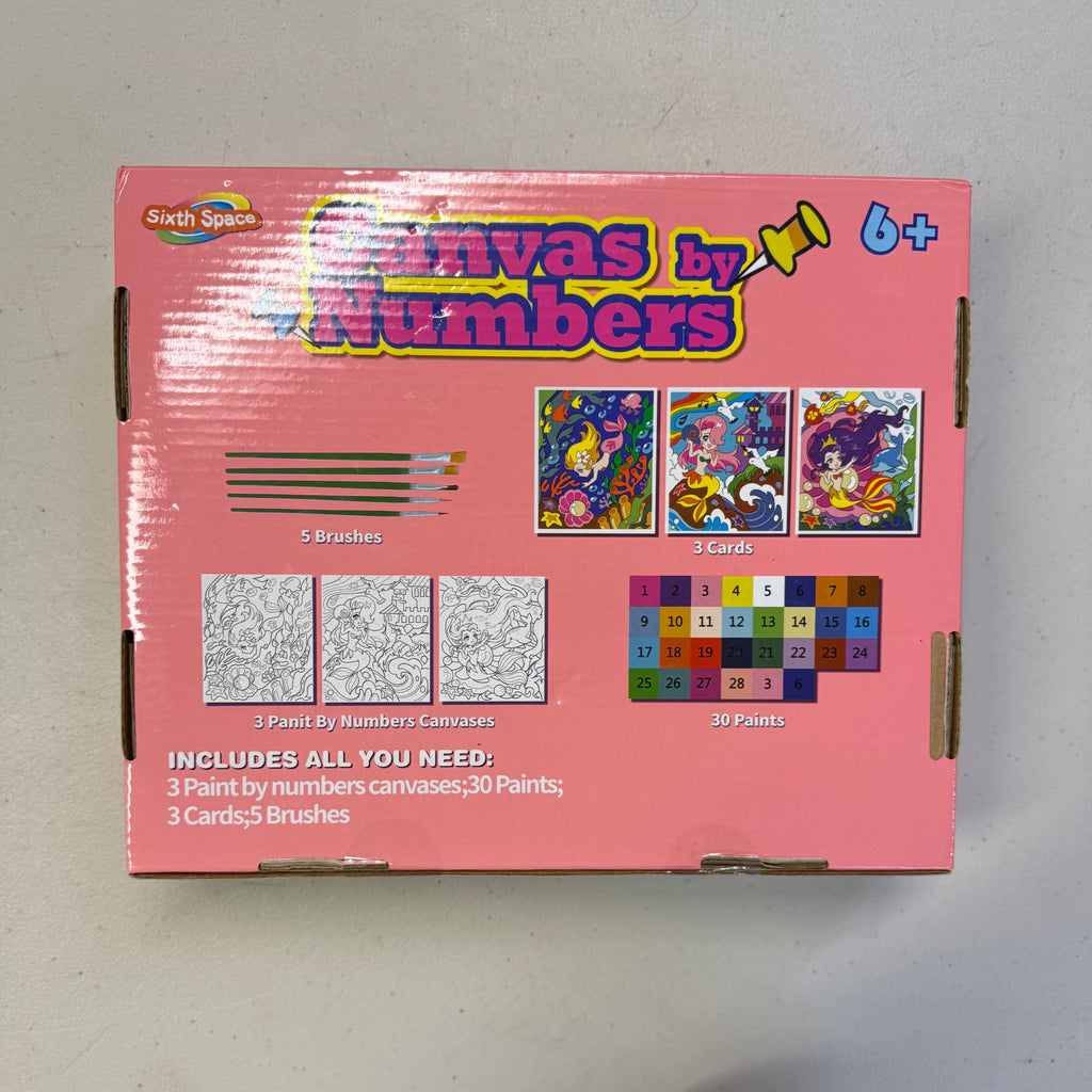 Canvas by Numbers - Mermaid Paint by Numbers Kit (Brand New)