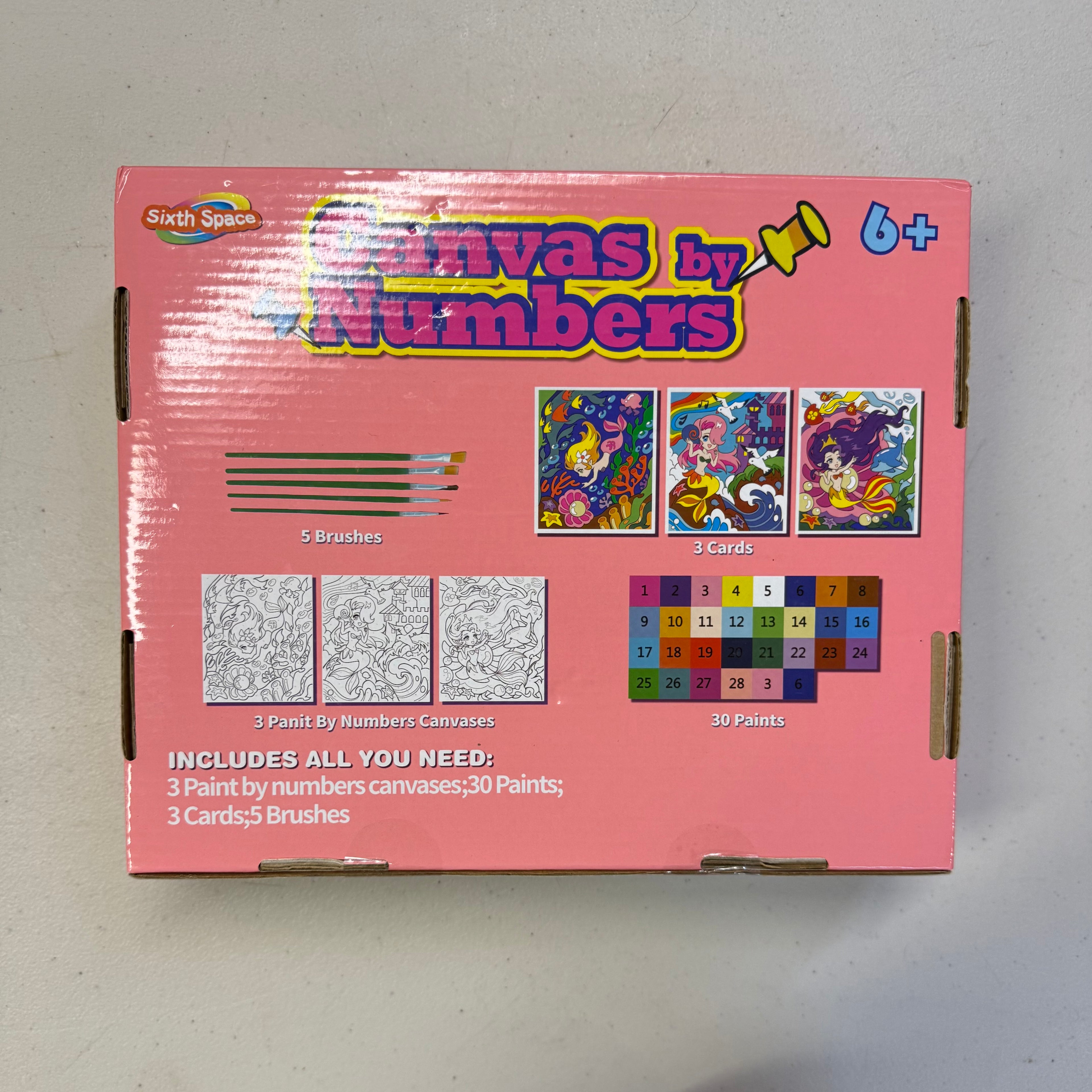 Canvas by Numbers - Mermaid Paint by Numbers Kit (Brand New)