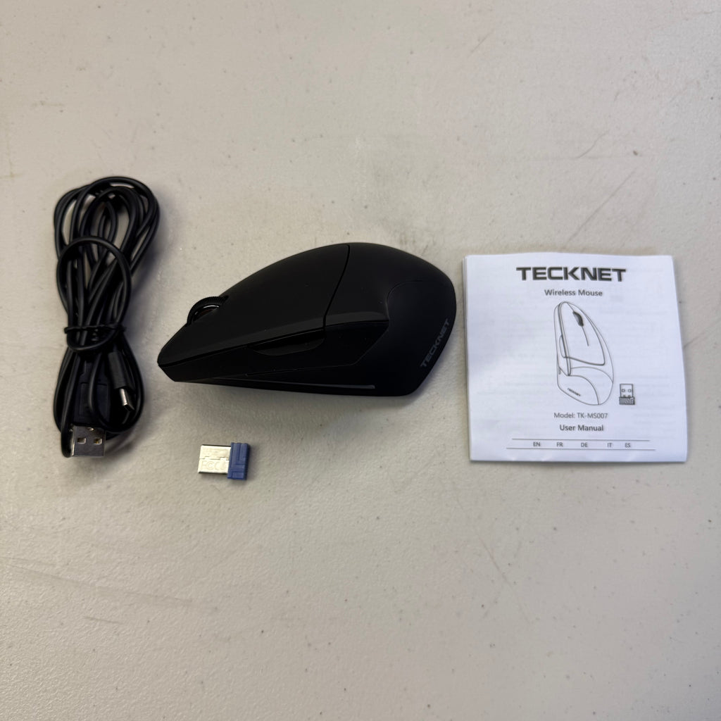 TECKNET Ergonomic Wireless Mouse - Vertical Design (Open Box - Like New, Box Worn)
