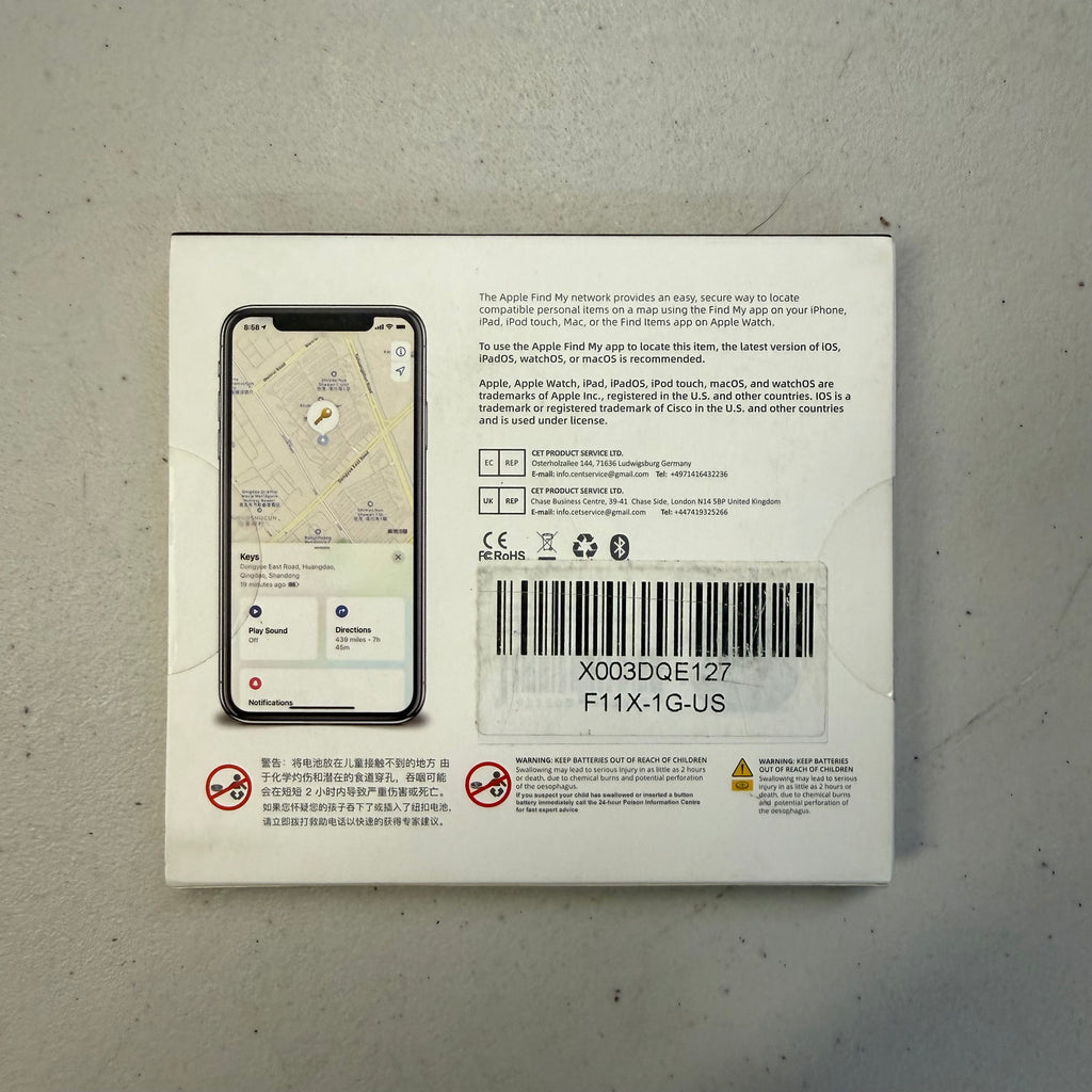 Nutale Air Item Tracker - 2 Pack with Apple Find My (Open Box - Like New)