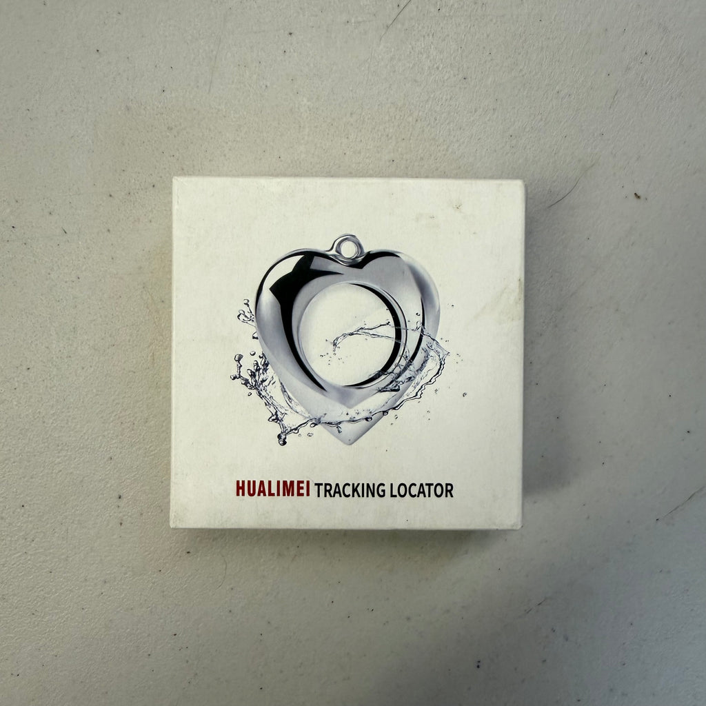 HUALIMEI AirTag Protective Case - Heart Shape Silver (Open Box - Like New)