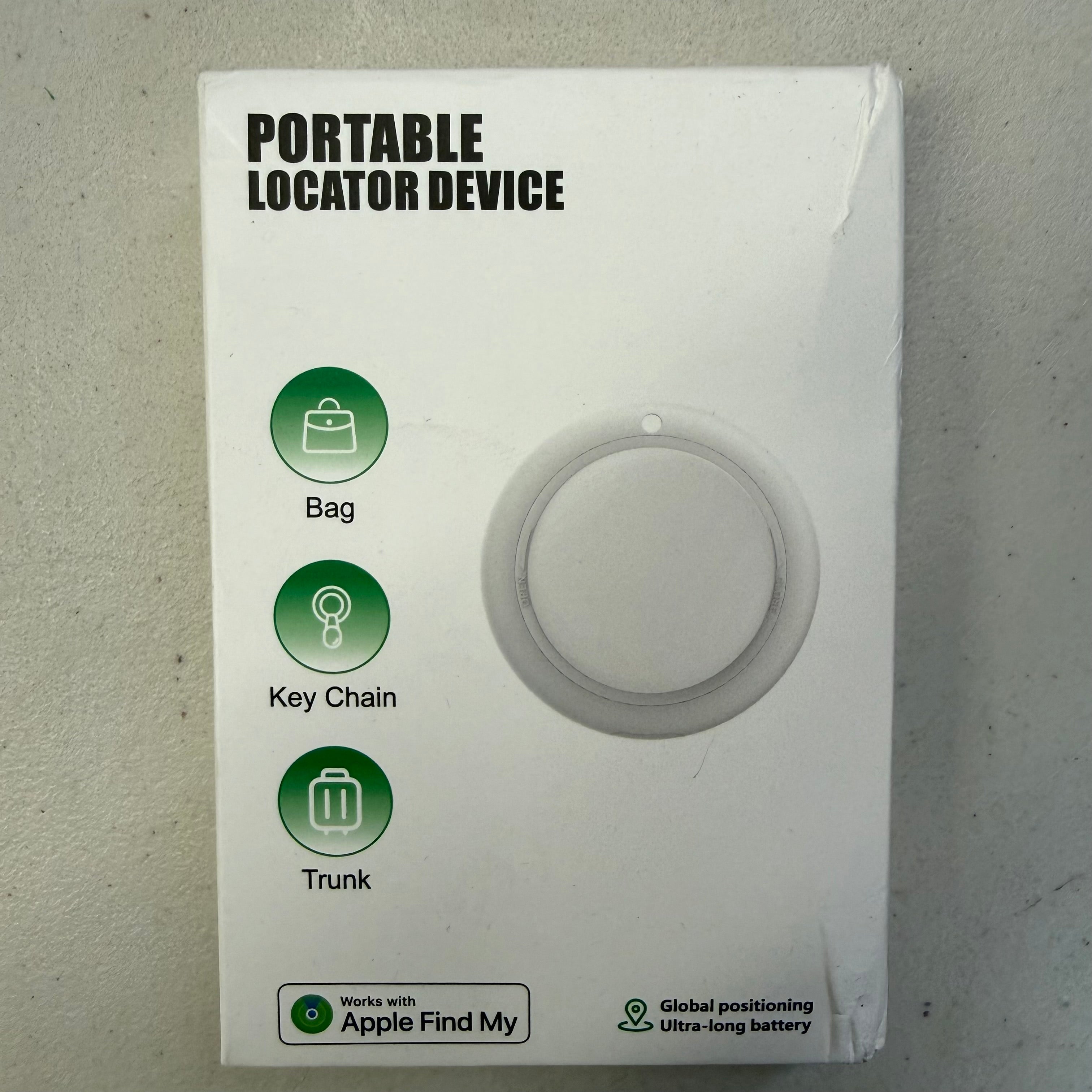 Portable Locator Device - Works with Apple Find My (Open Box - Like New)