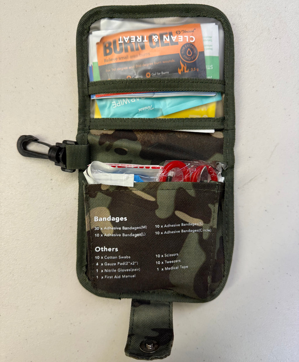 Compact First Aid Kit - Camouflage Tactical Pouch (Brand New)