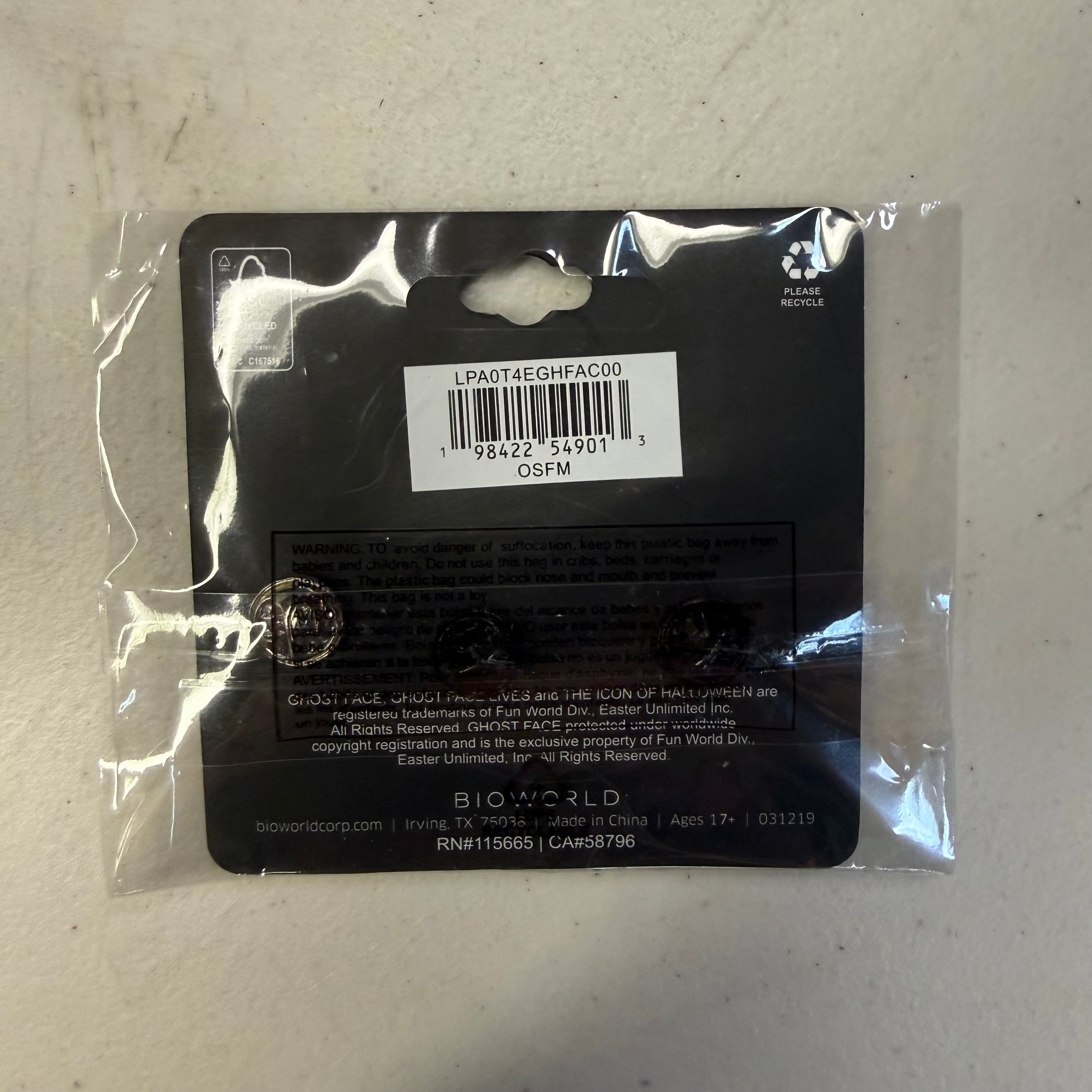 Horror Movie Pin Collection Bundle - Chucky & Ghost Face (Brand New)