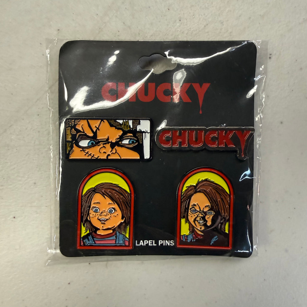 Horror Movie Pin Collection Bundle - Chucky & Ghost Face (Brand New)