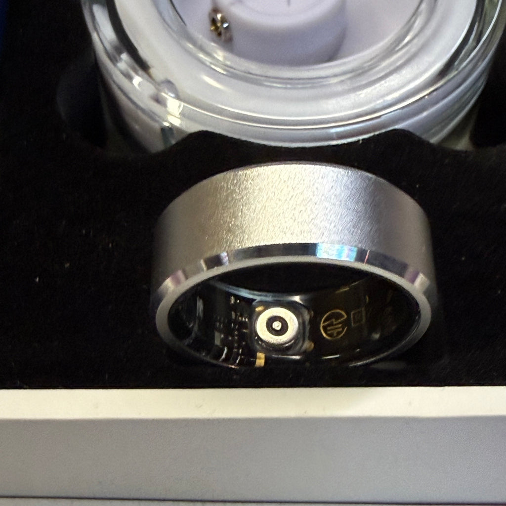 Smart Health Ring - Silver Size 8 (Open Box - Like New)