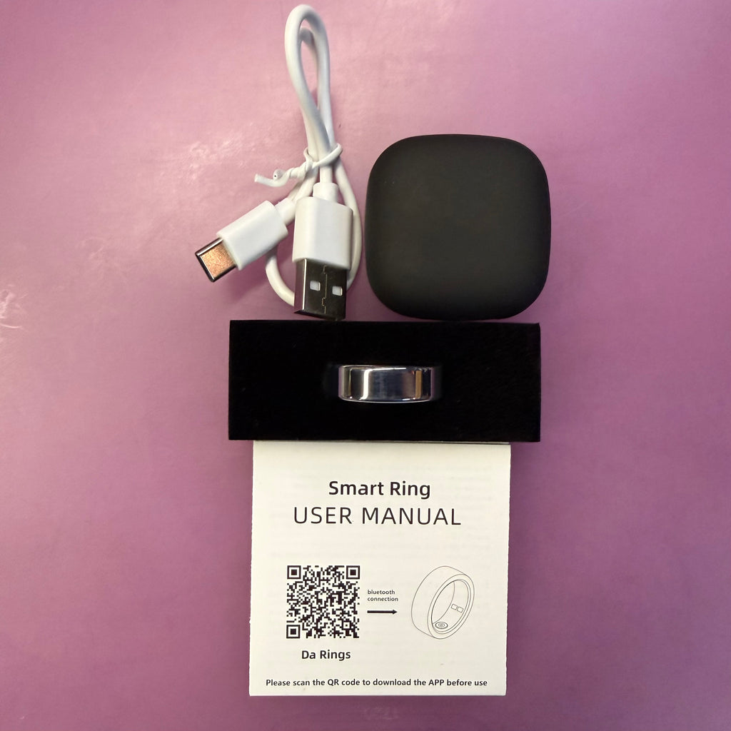 Smart Health Ring - Silver (Open Box - Like New)