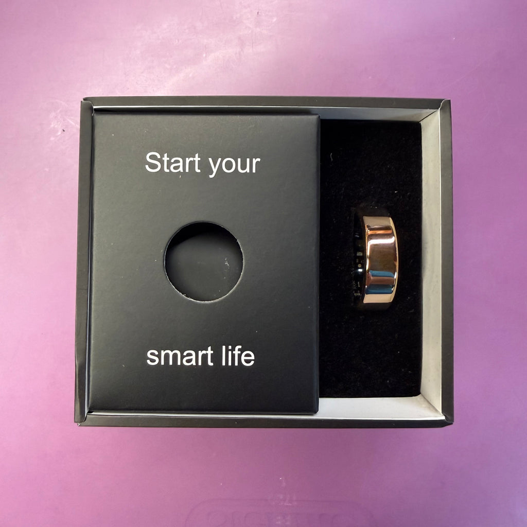 Smart Health Ring - Rose Gold Size 12 (Open Box - Like New, Never Worn)