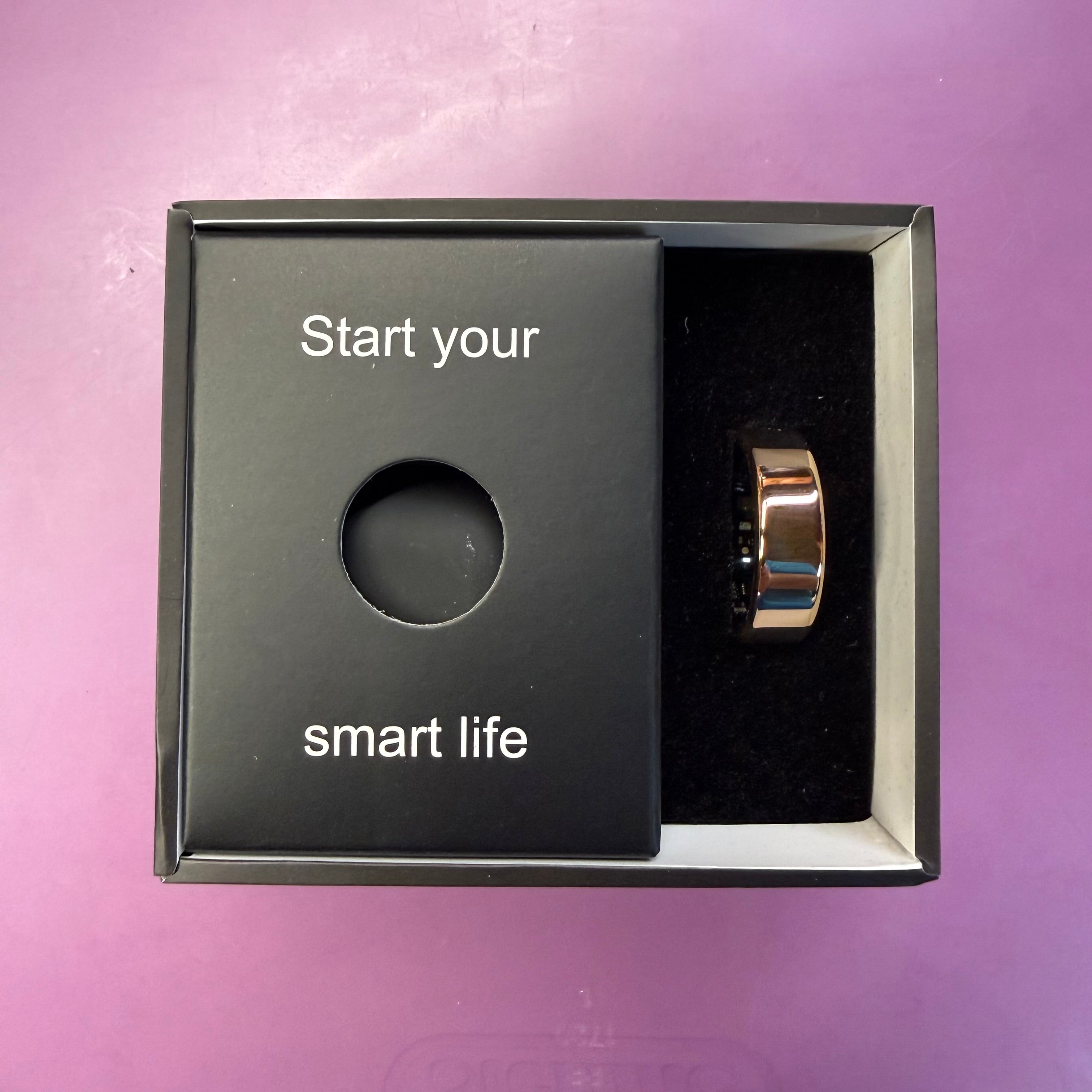 Smart Health Ring - Rose Gold Size 12 (Open Box - Like New, Never Worn)