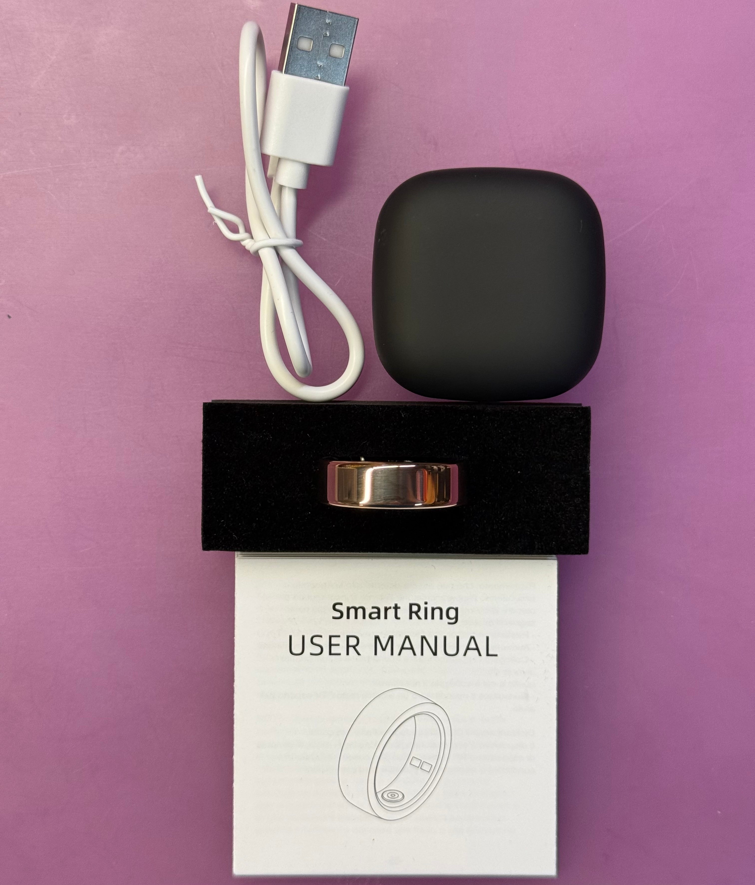 Smart Health Ring - Rose Gold Size 12 (Open Box - Like New, Never Worn)
