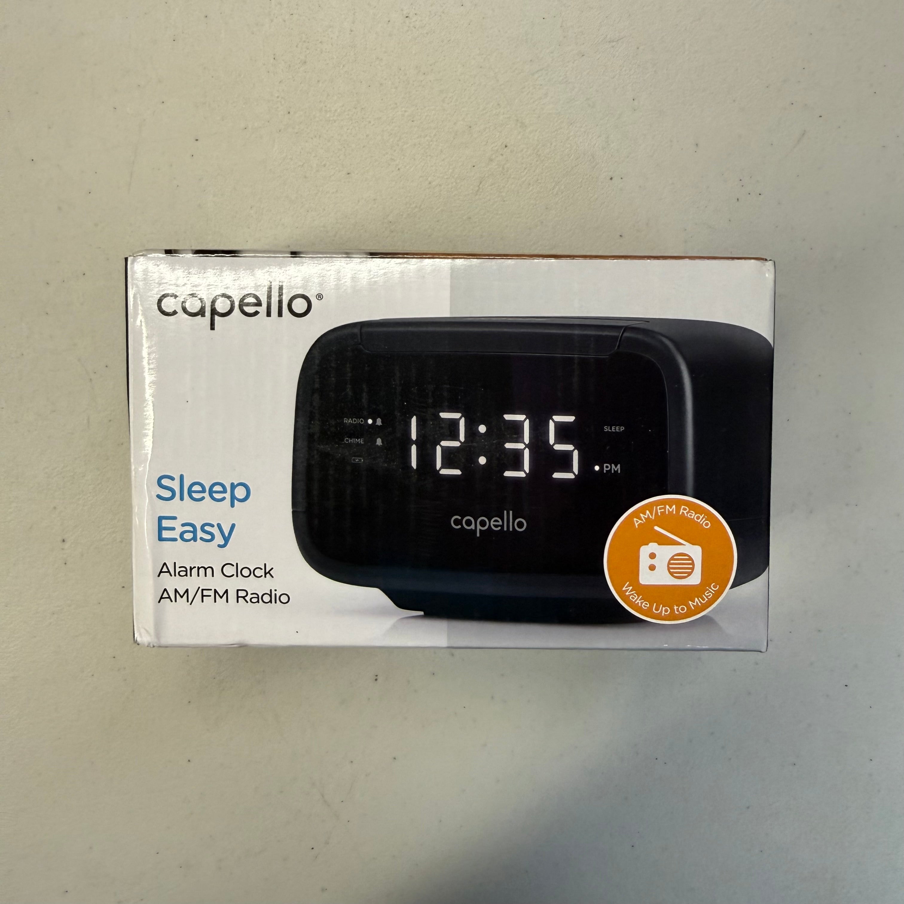 Capello Sleep Easy Alarm Clock with AM/FM Radio - CR15 (Open Box - Like New)