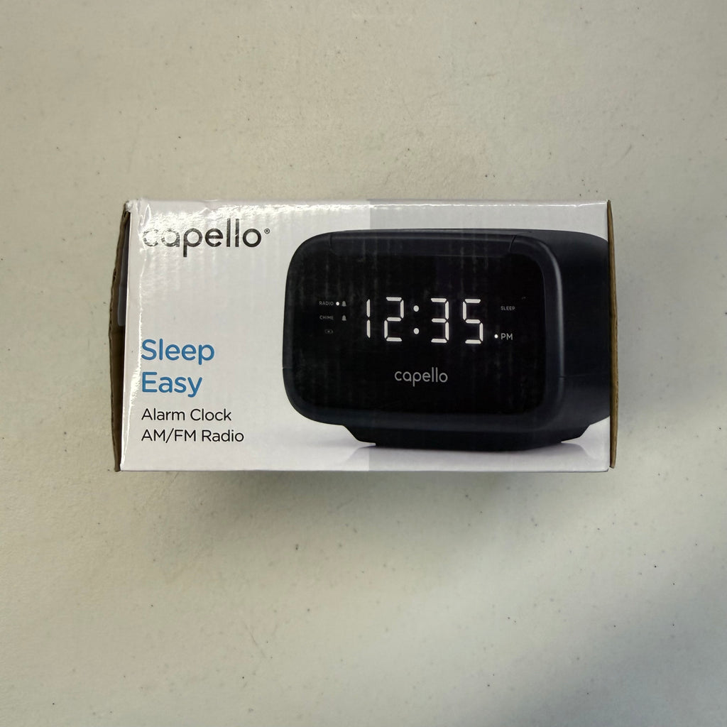 Capello Sleep Easy Alarm Clock with AM/FM Radio - CR15 (Open Box - Like New)