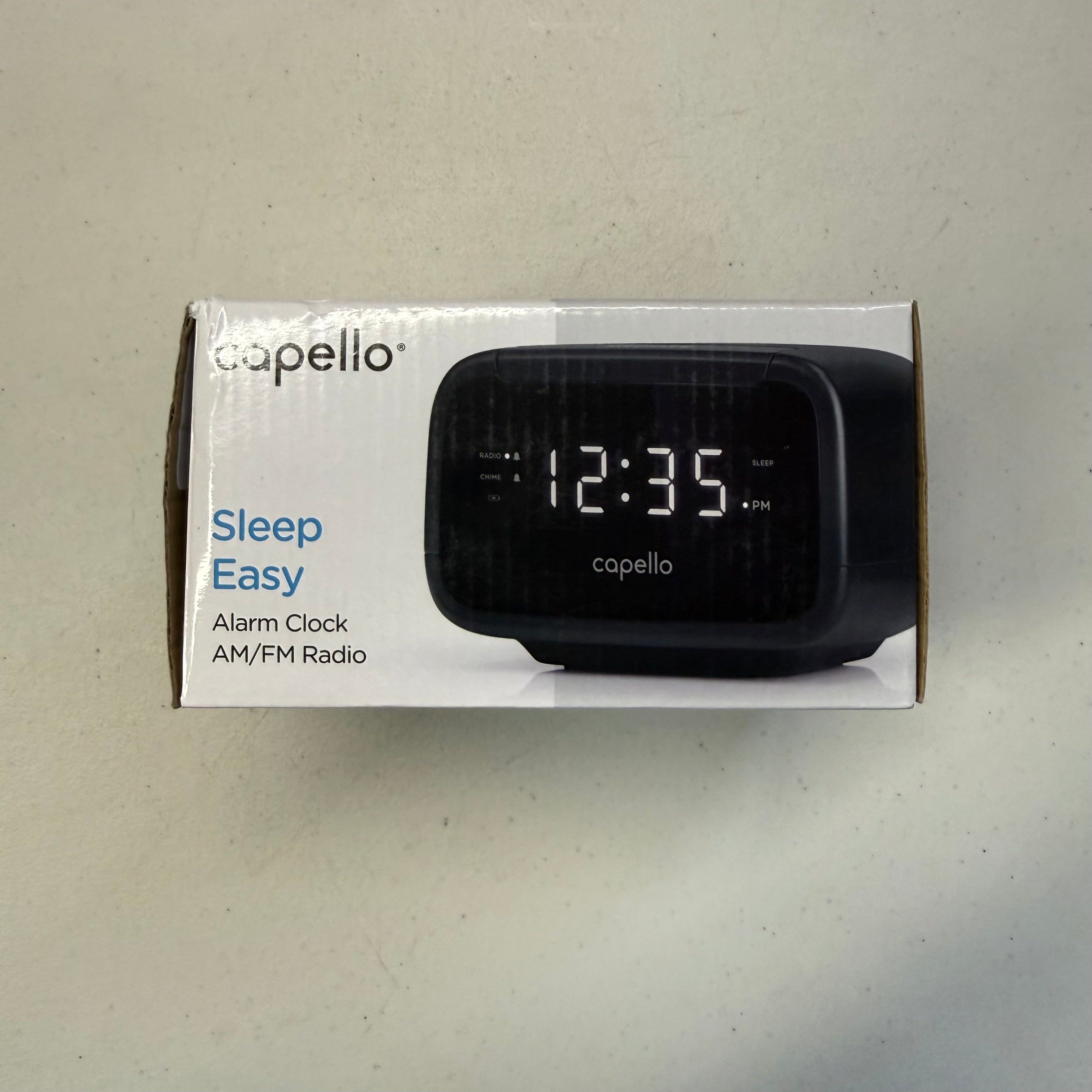 Capello Sleep Easy Alarm Clock with AM/FM Radio - CR15 (Open Box - Like New)