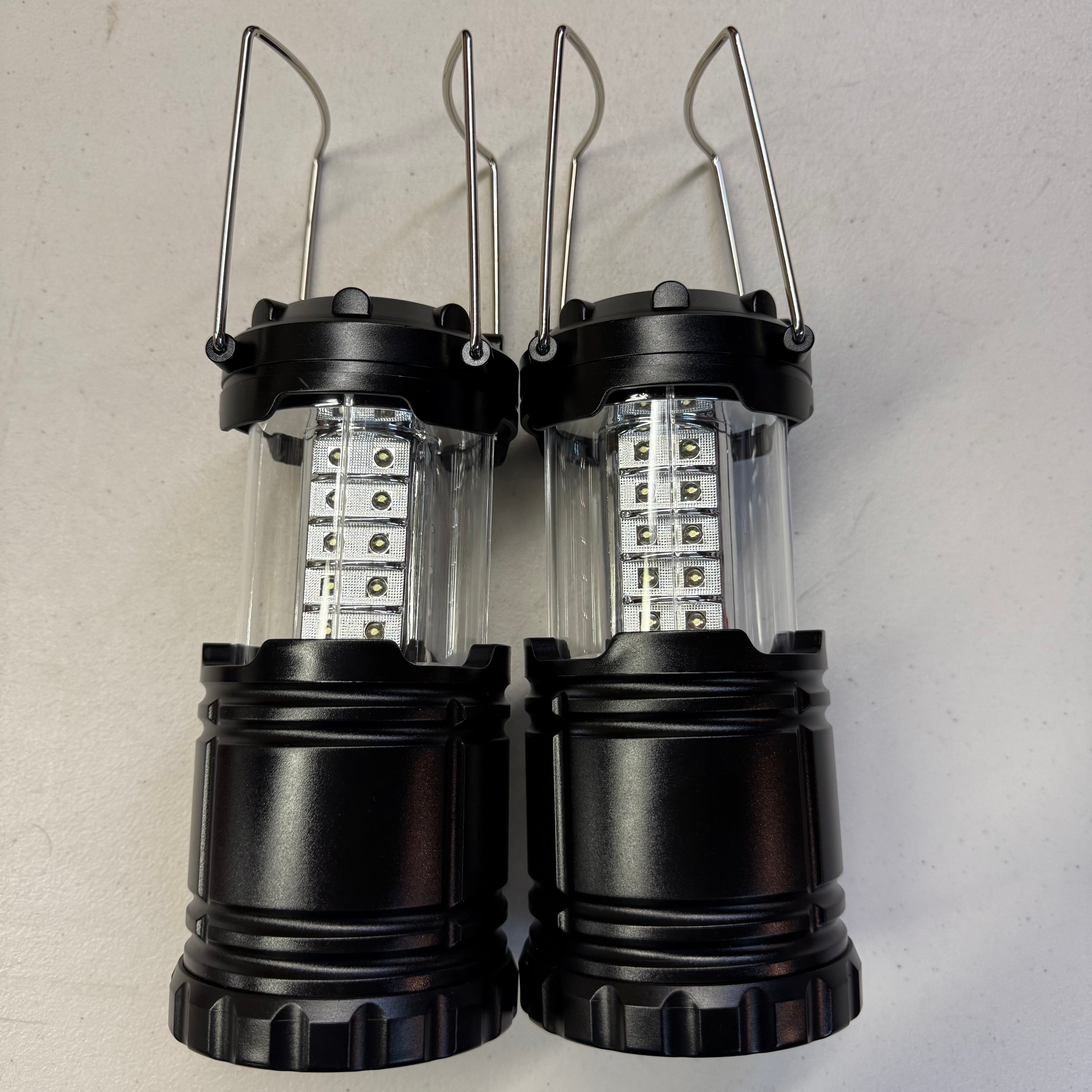 Collapsible LED Camping Lanterns 2-Pack - Portable Emergency Lights (Open Box - Like New)