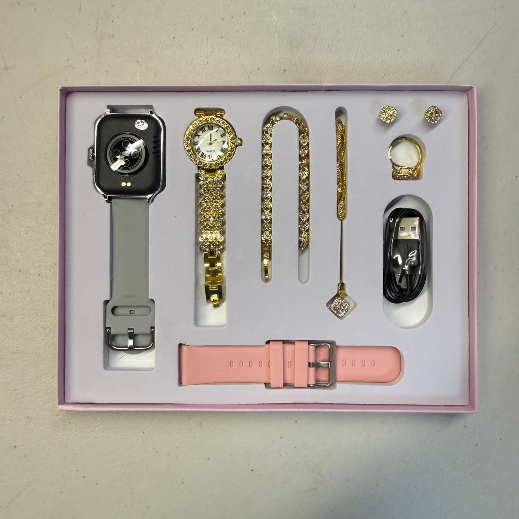 A58 Plus Smart Watch Gift Set with Jewelry - 2.02" Screen (Open Box - Like New)