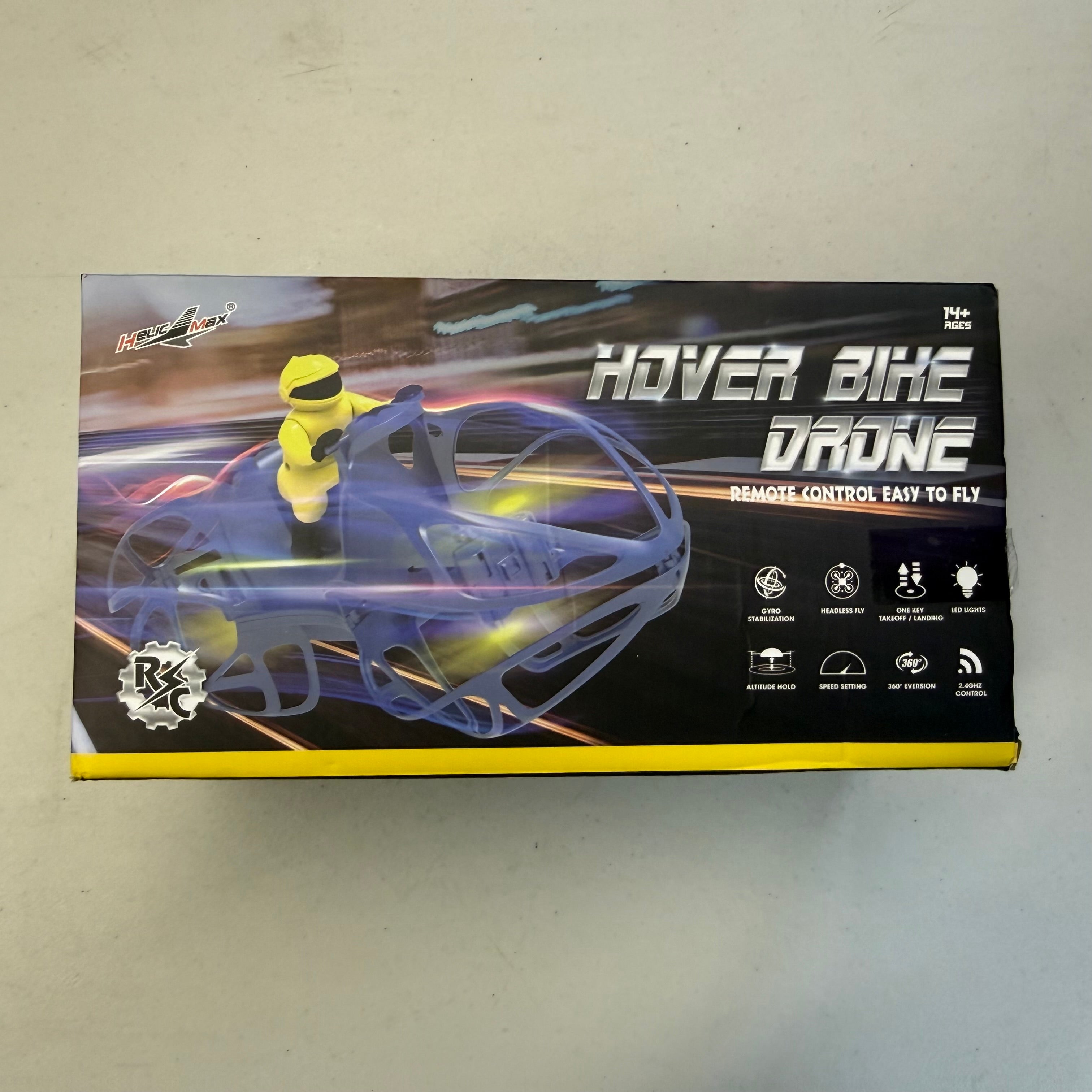 Hover Bike Drone - RC Quadcopter with 360° Eversion (Open Box - Like New)