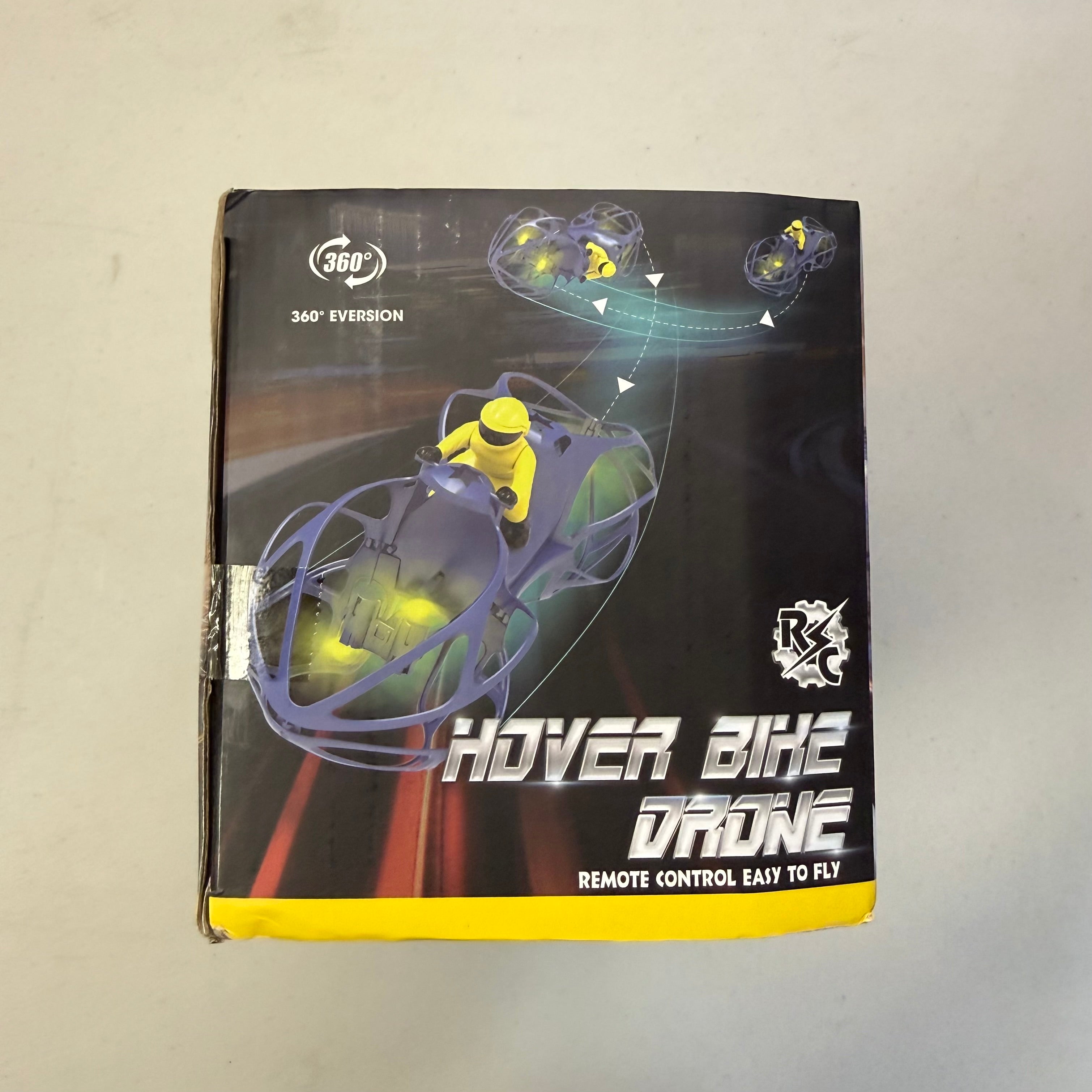 Hover Bike Drone - RC Quadcopter with 360° Eversion (Open Box - Like New)