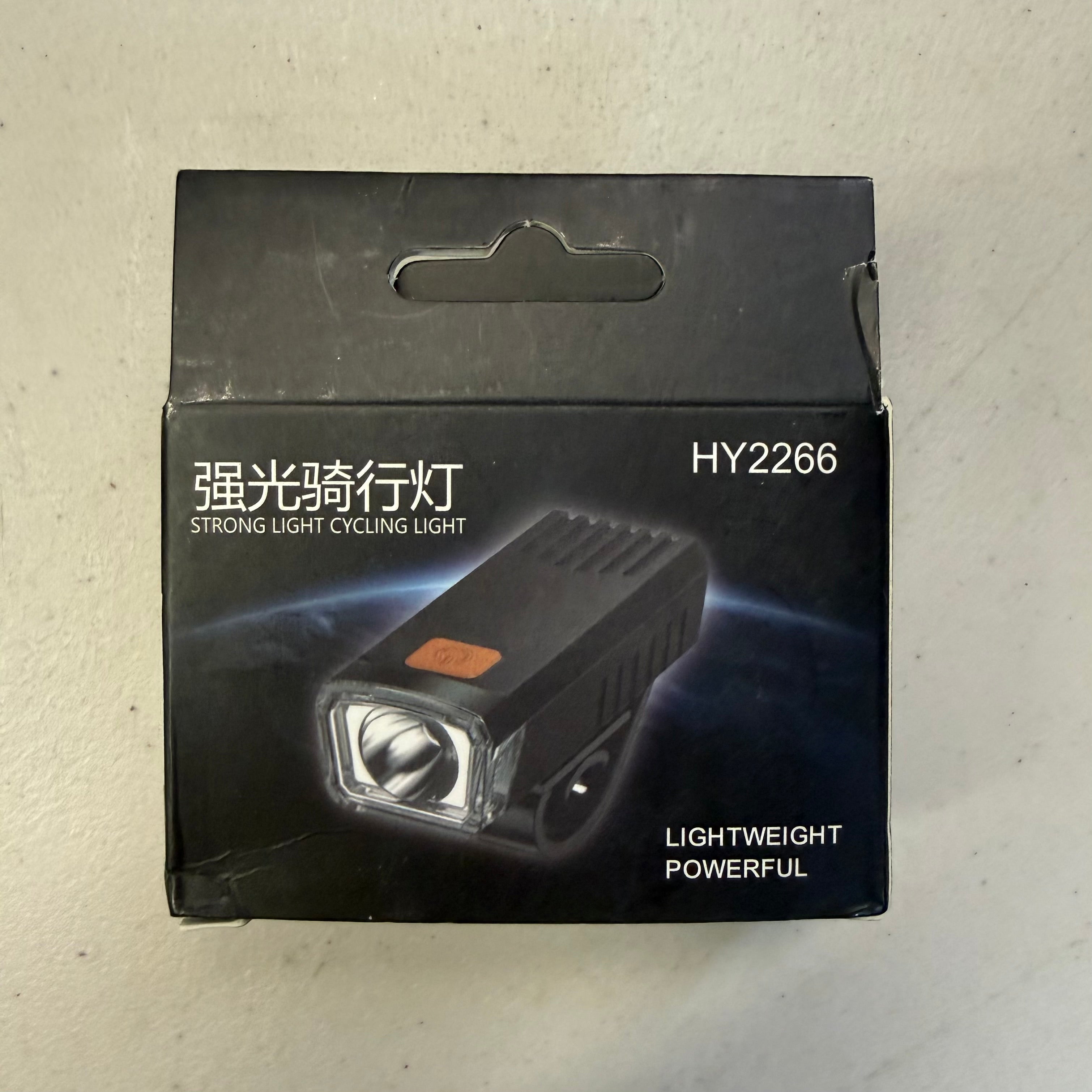 Rechargeable LED Bike Light - USB Bicycle Headlight (Open Box - Like New)