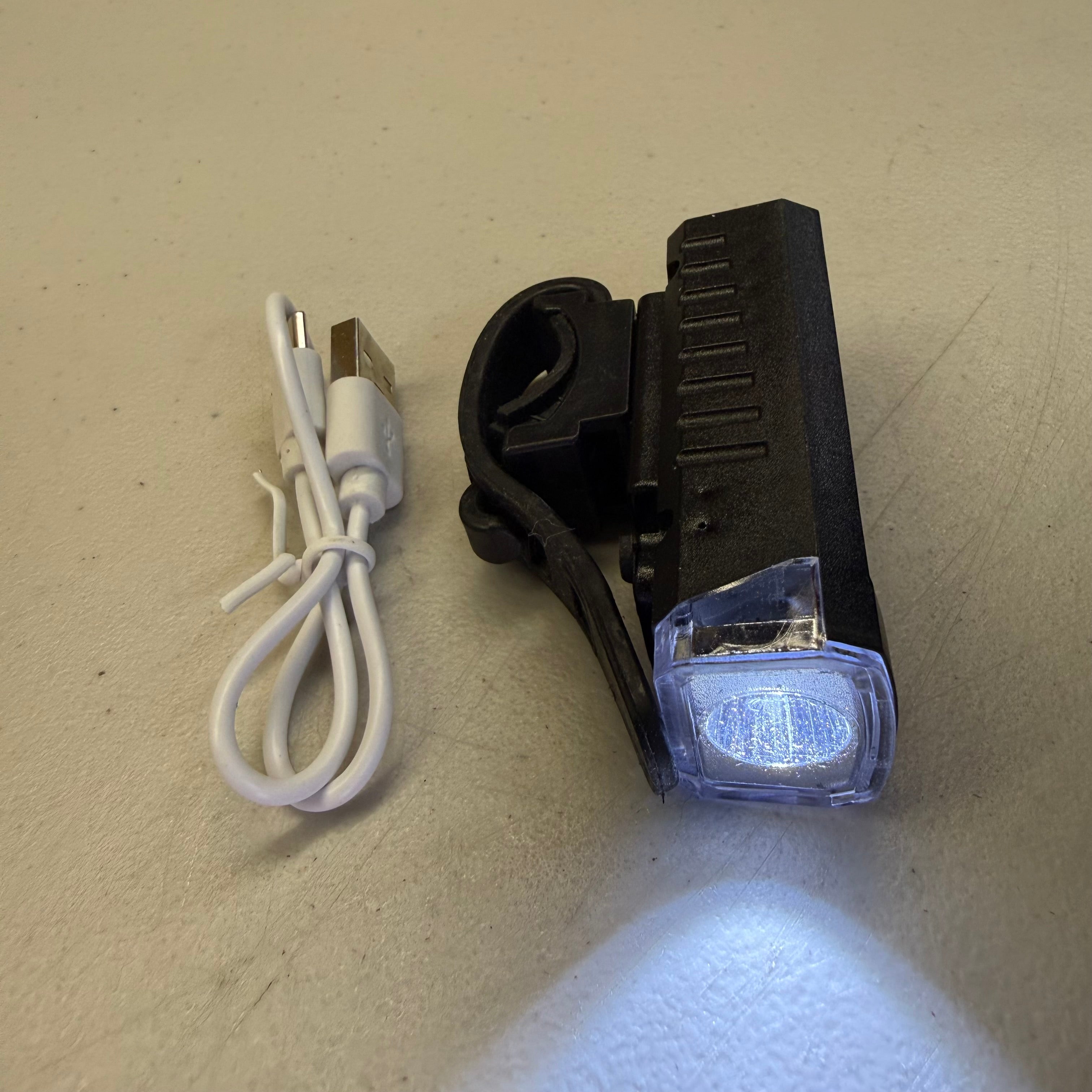 Rechargeable LED Bike Light - USB Bicycle Headlight (Open Box - Like New)