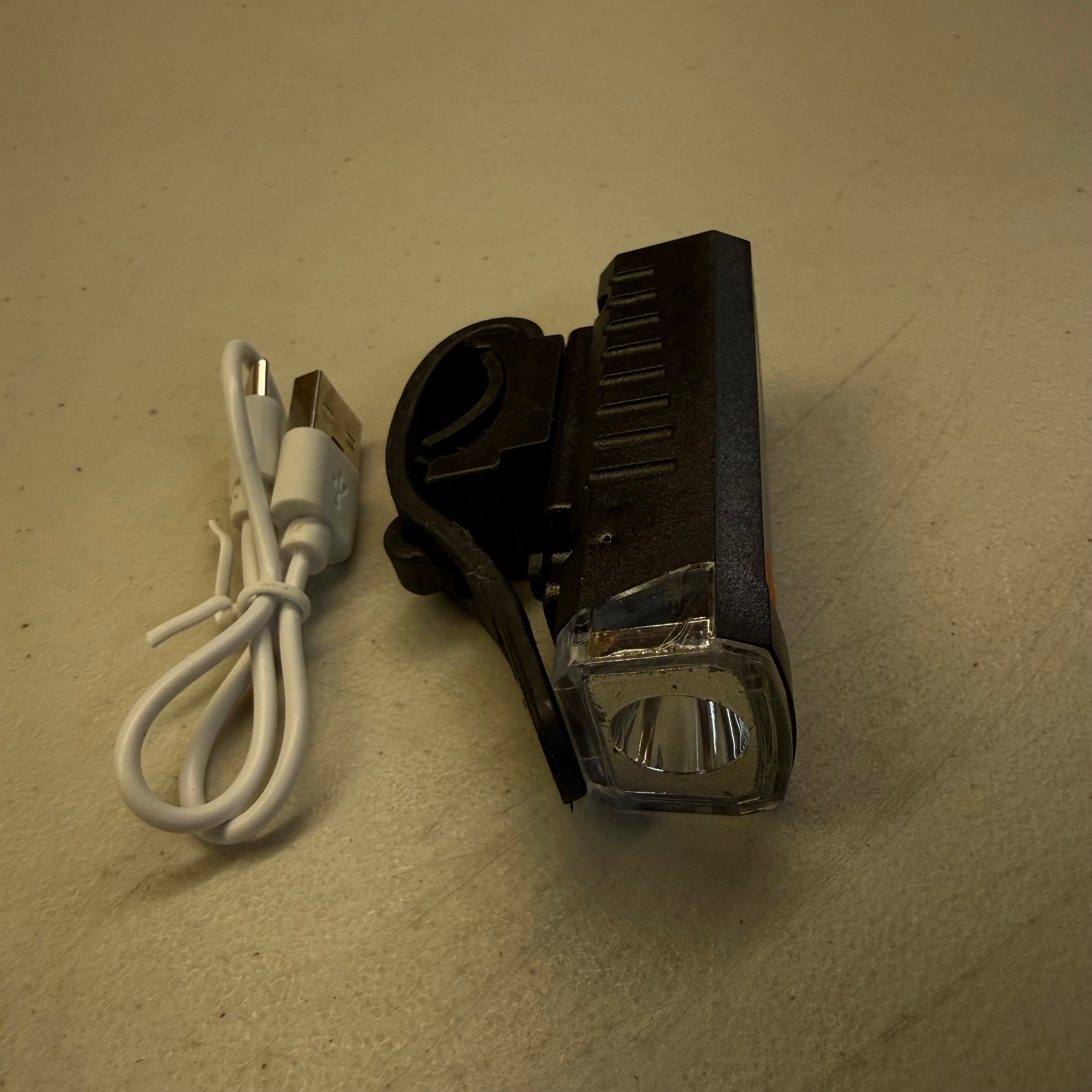 Rechargeable LED Bike Light - USB Bicycle Headlight (Open Box - Like New)
