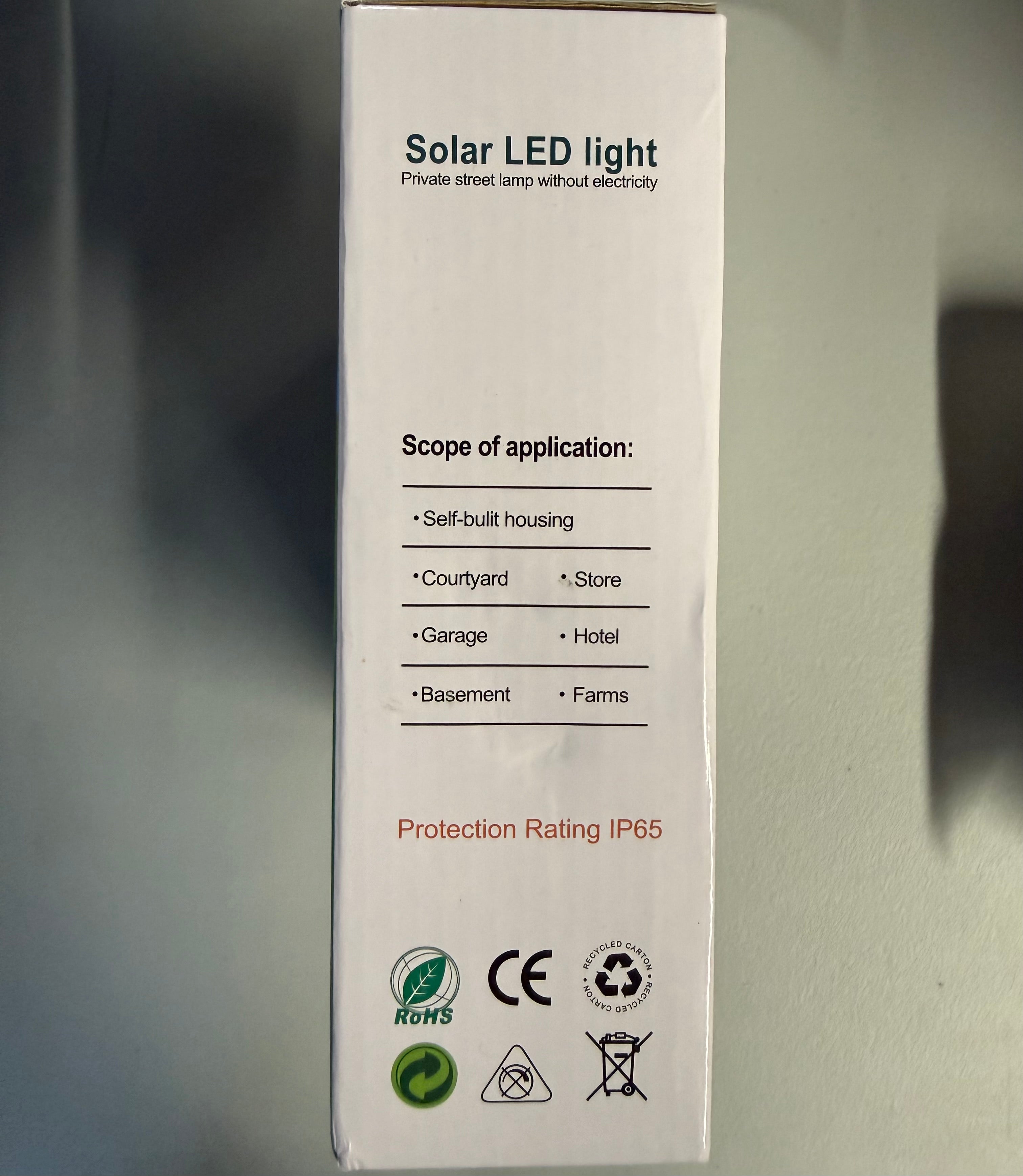 Solar LED Light - Private Street Lamp (Open Box, Like New)