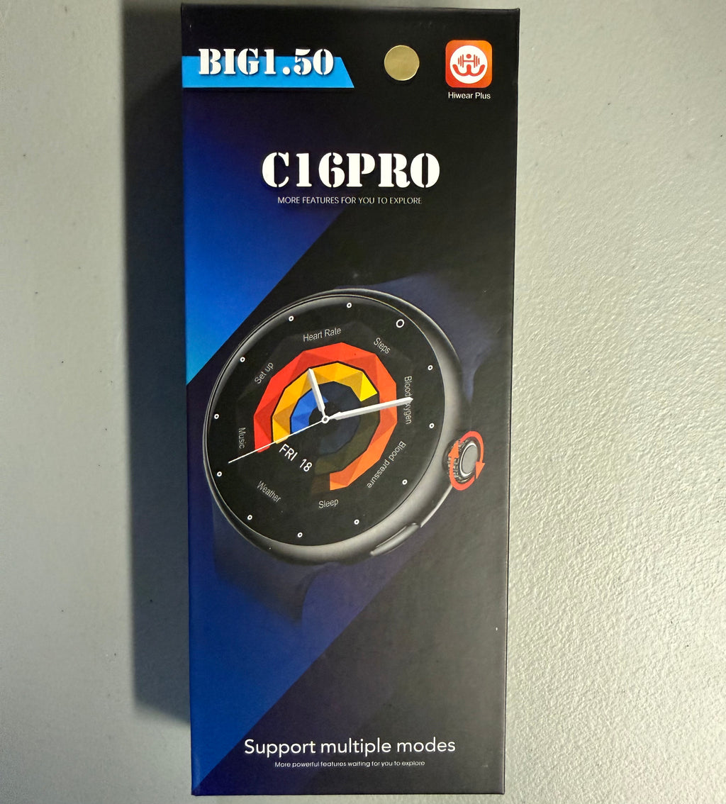 C16PRO Smart Watch BIG1.50 - Hiwear Plus Multi-Mode (Open Box, Like New)