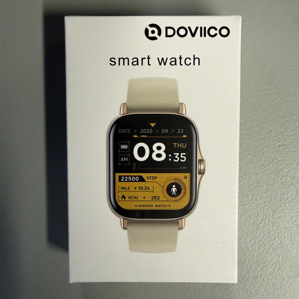 DOVIICO Smart Watch - Fitness Tracker with Heart Rate Monitor (Open Box - Like New)