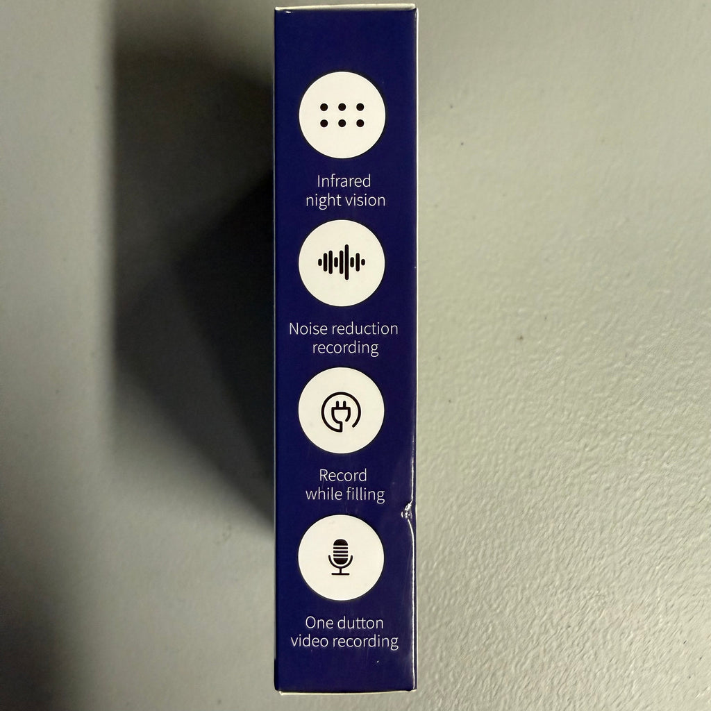Mini Body Camera with Clip Design - Memory Expansion & LED Light (Open Box, Like New)