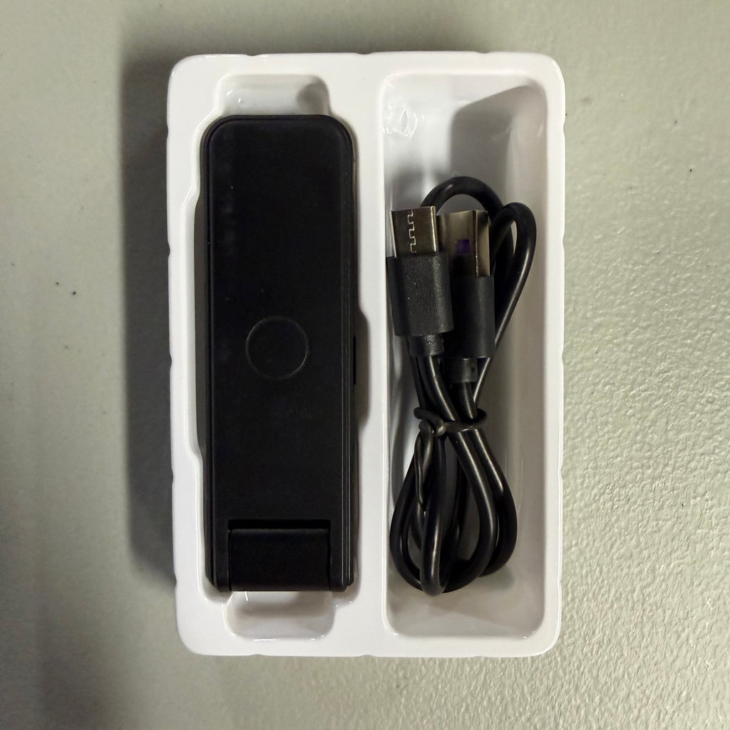 Mini Body Camera with Clip Design - Memory Expansion & LED Light (Open Box, Like New)