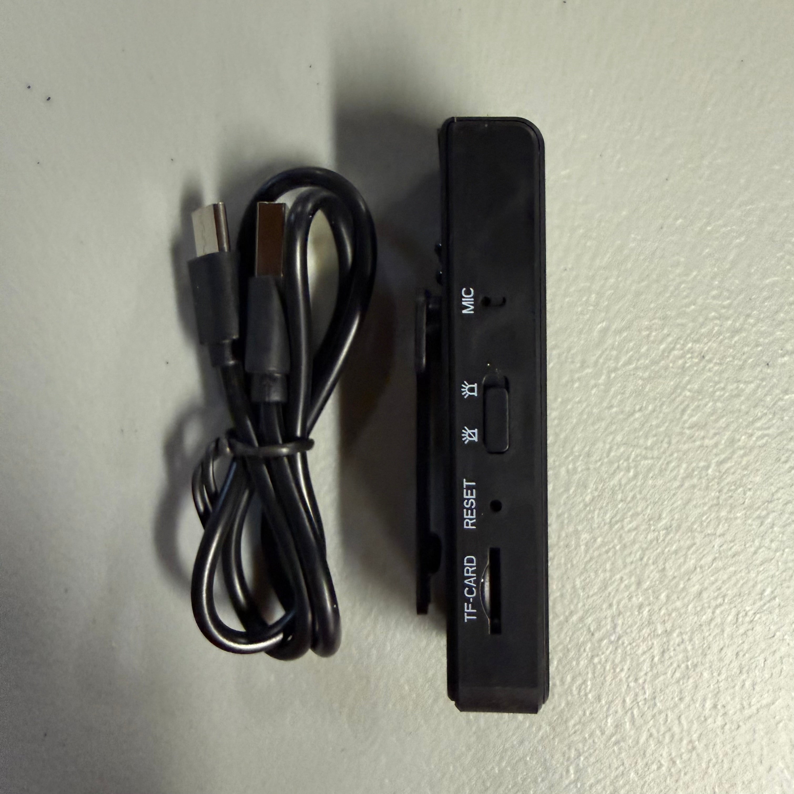Mini Body Camera with Clip Design - Memory Expansion & LED Light (Open Box, Like New)