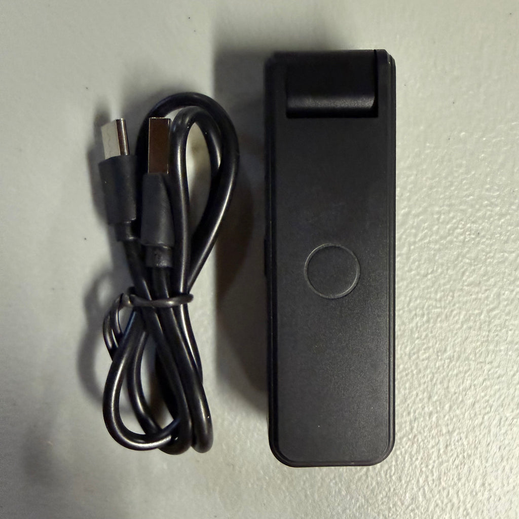 Mini Body Camera with Clip Design - Memory Expansion & LED Light (Open Box, Like New)