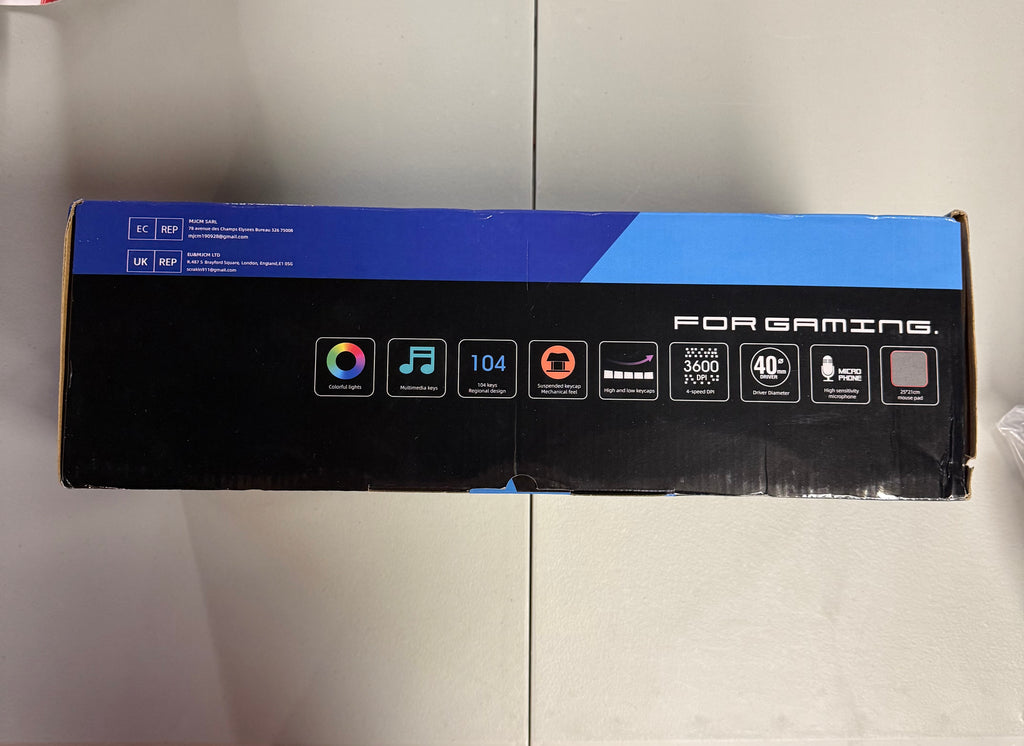 Gaming Combo 4-in-1 Set - RGB Keyboard, 6D Mouse, Headset & Mouse Pad (Open Box, Like New)
