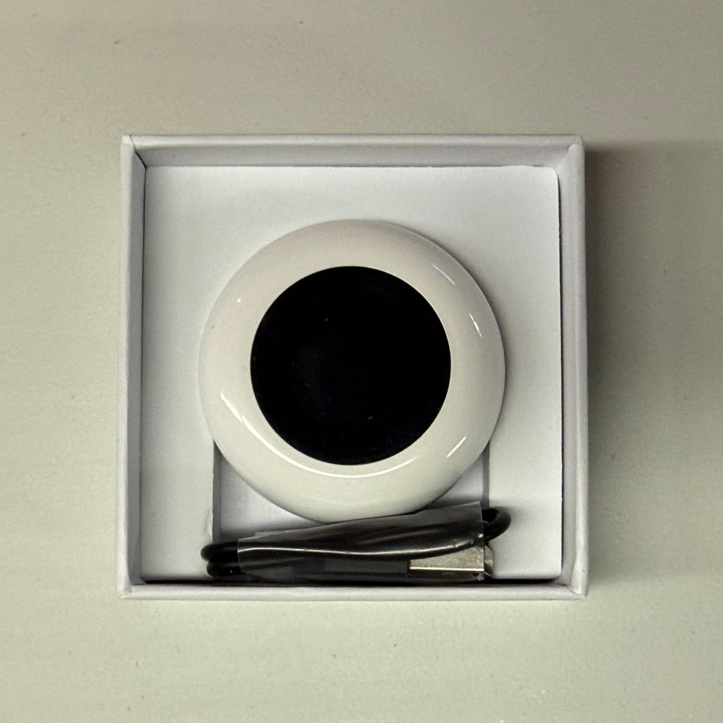Smart Ring Size 9 Black - Health Tracking with Heart Rate & Blood Oxygen (Open Box, Like New)