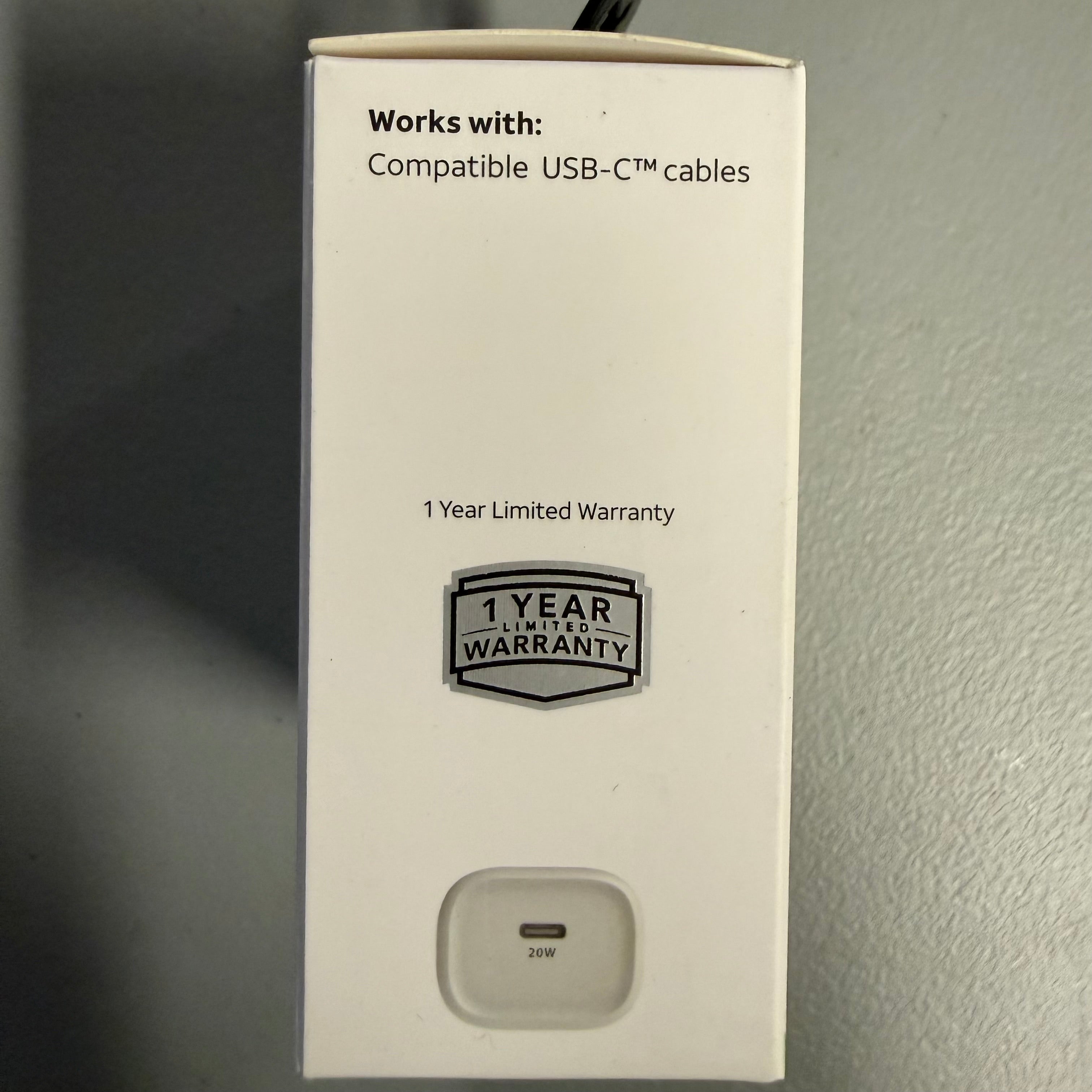 AT&T 20W Fast Charge Wall Charger - USB-C PD - Open Box Like New